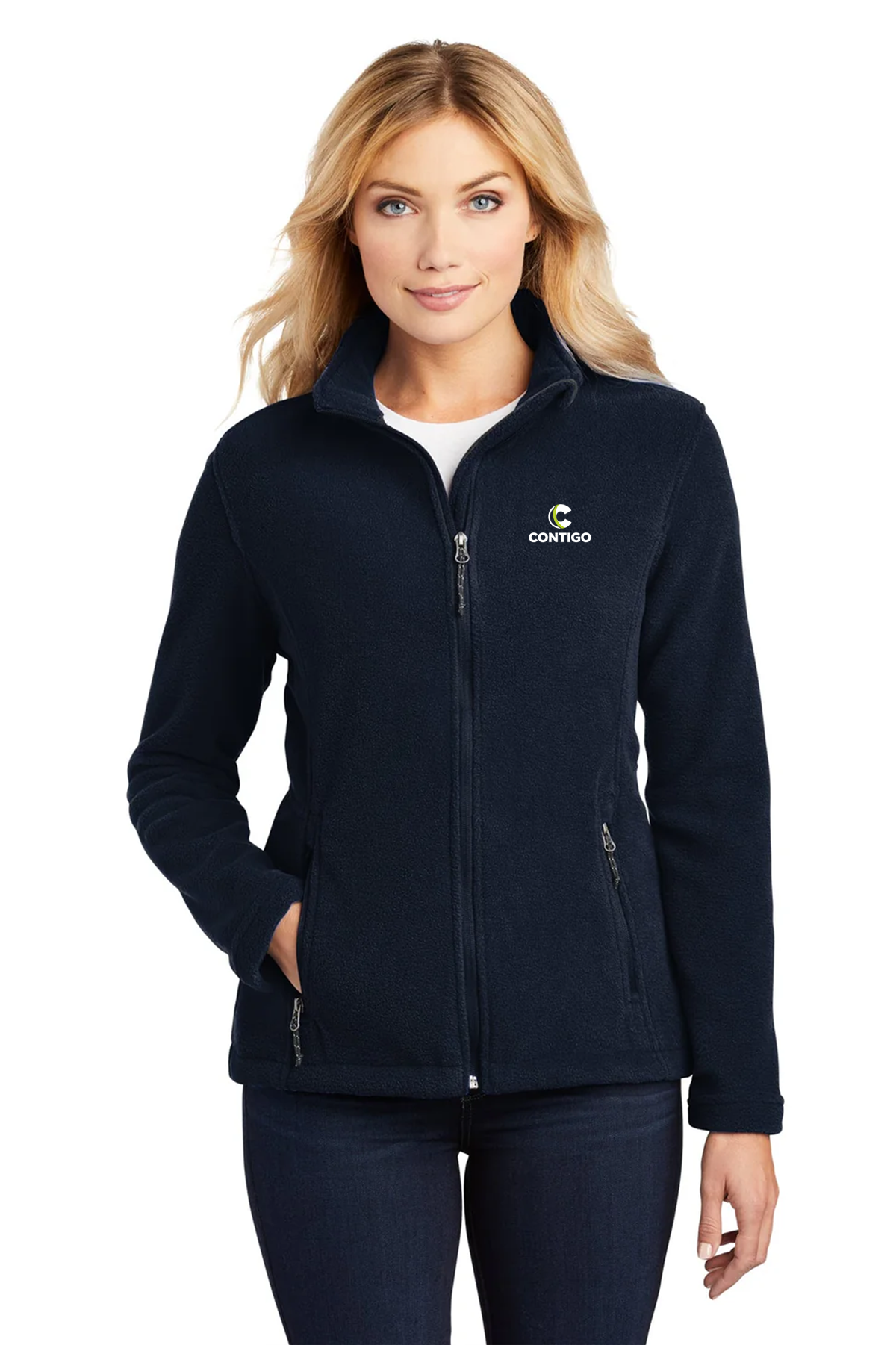 Port Authority Ladies Value Fleece Jacket, True Navy [Contigo Real Estate]