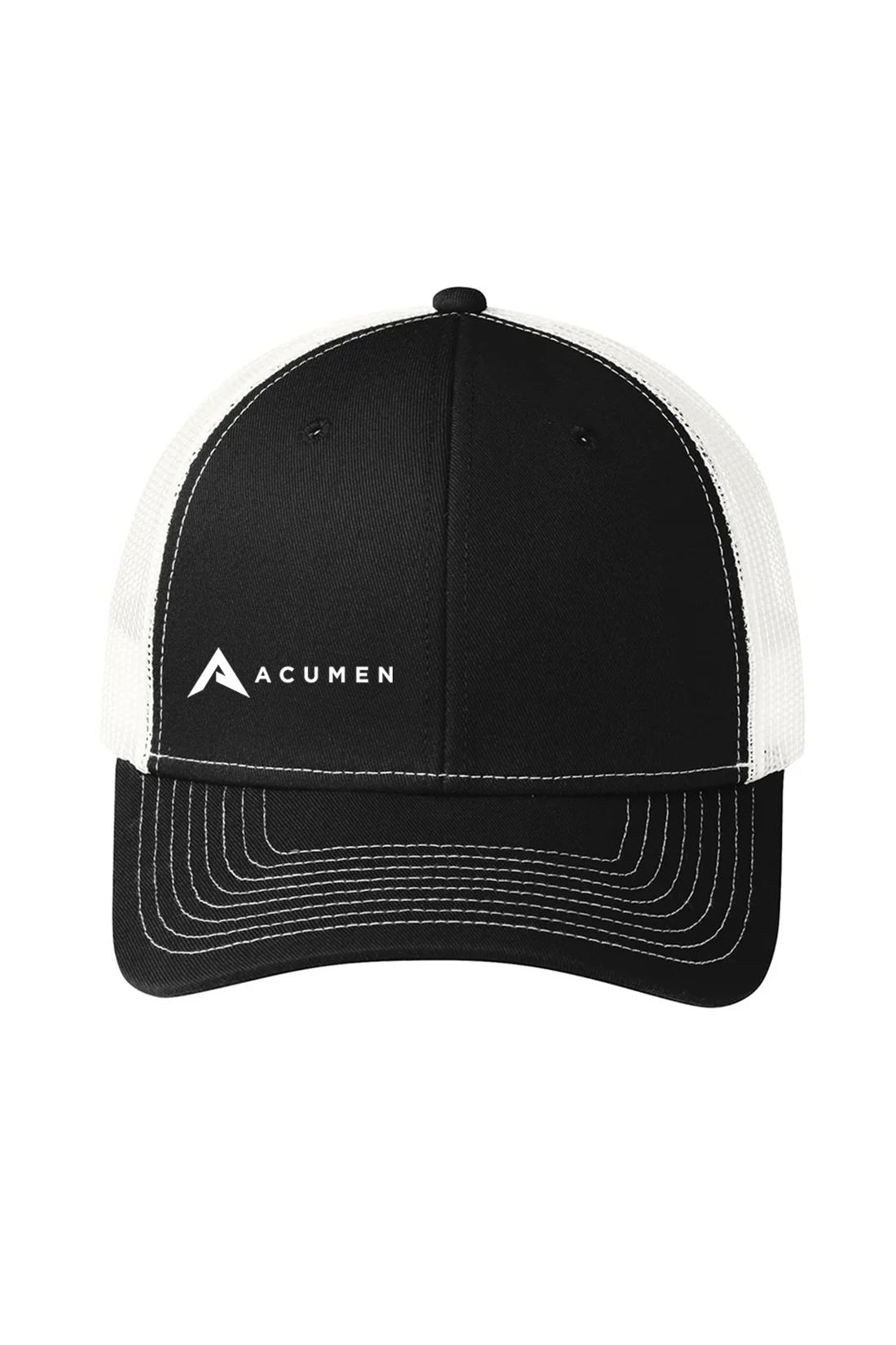 Port Authority Snapback Trucker Cap, Black/ White [Acumen]