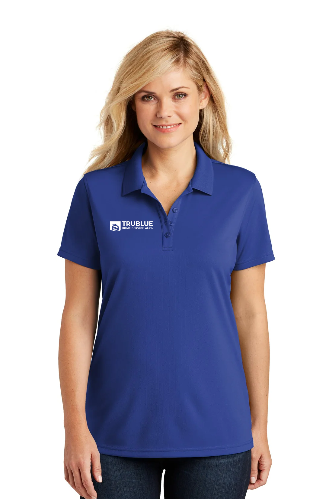 Port Authority Womens Micro-Mesh Polo, True Royal [TruBlue Home Service Ally]