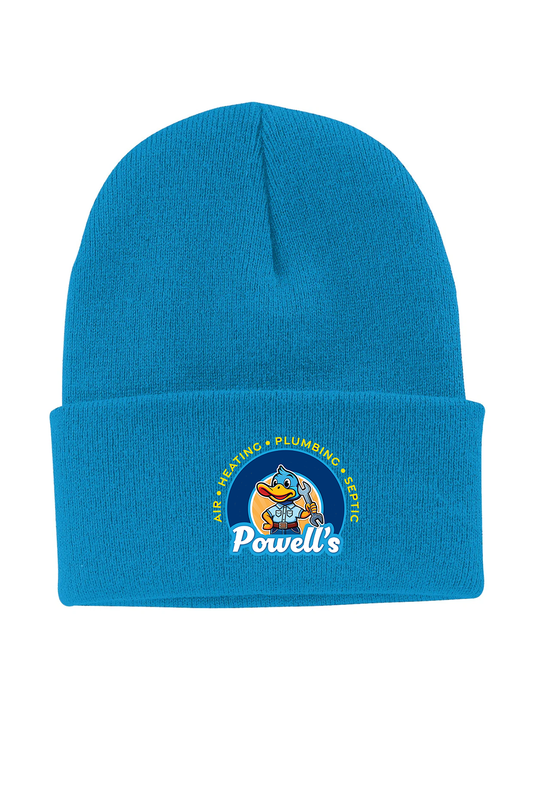 Port & Company Knit Cap, Neon Blue [Powell's Plumbing LLC]