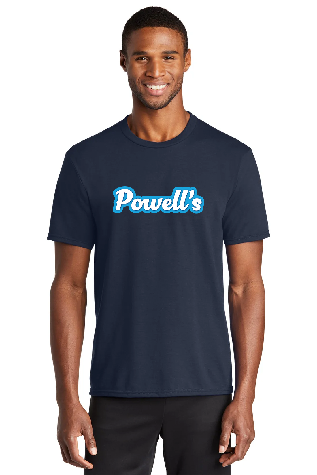 Port & Company Performance Blend Tee, Deep Navy [Powell's Plumbing LLC]
