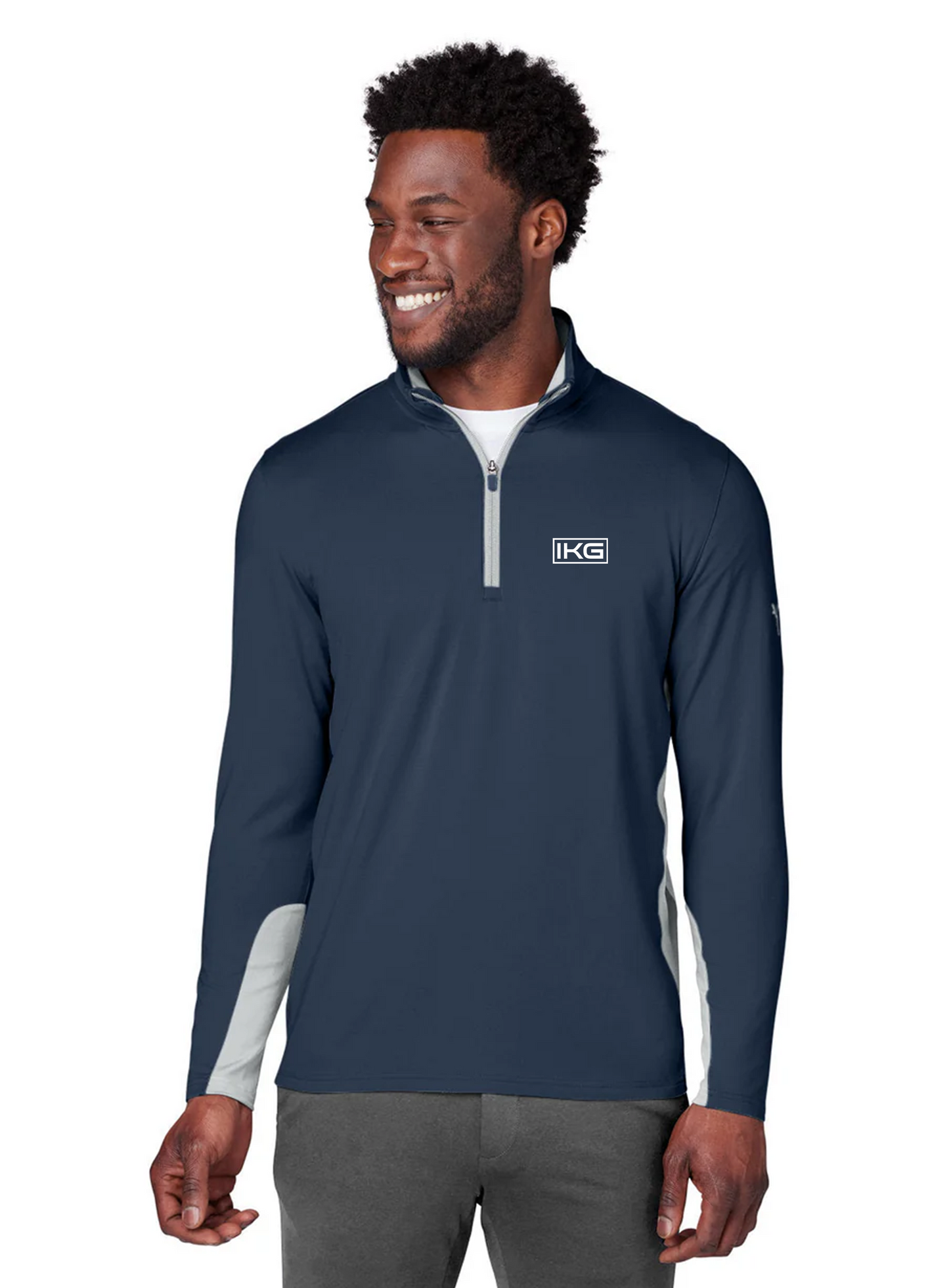 Puma Men's Gamer Golf Quarter-Zip, Navy Blazer [IKG]