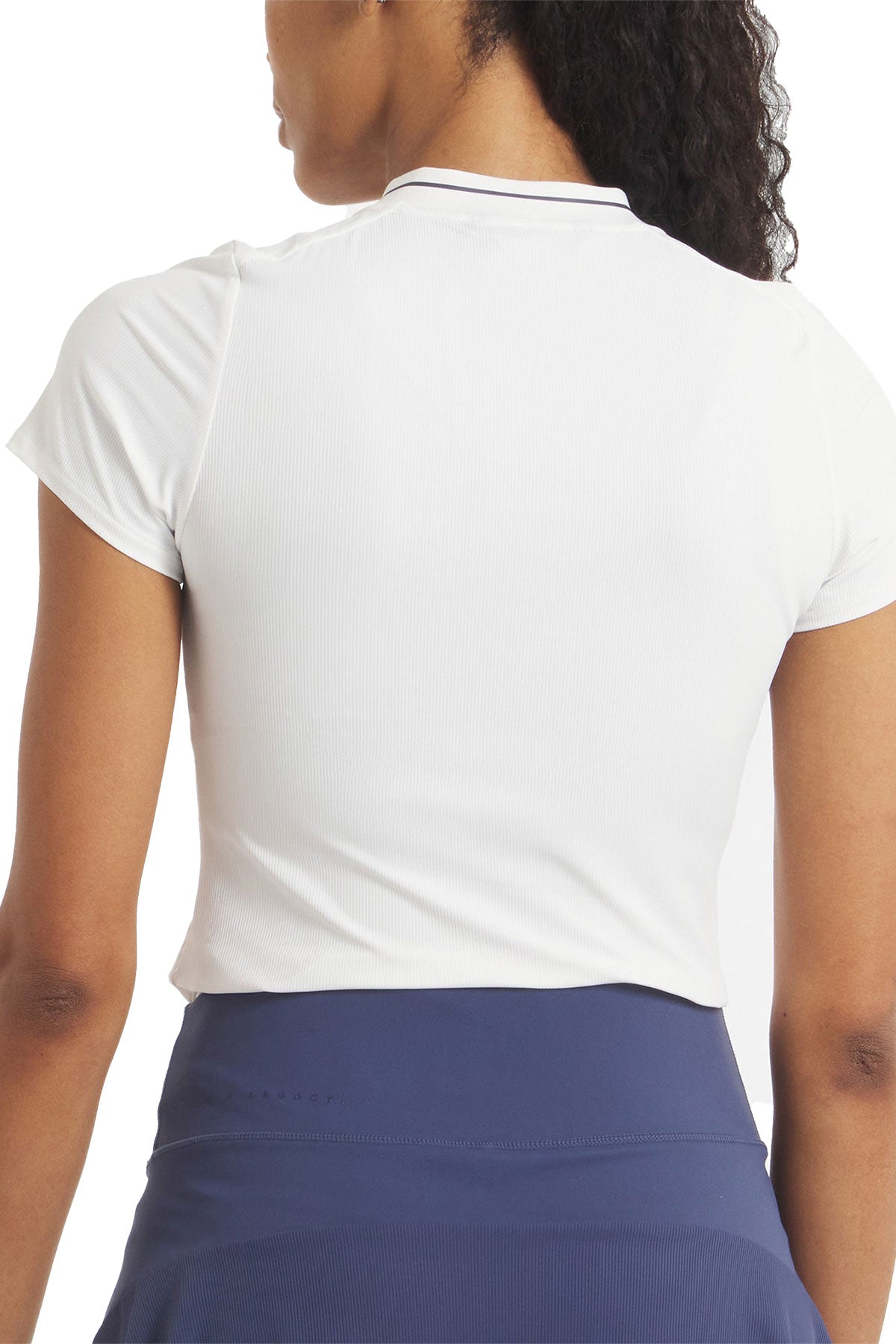 UNRL Amelia Short Sleeve Custom Polos, White [Executive Construction]