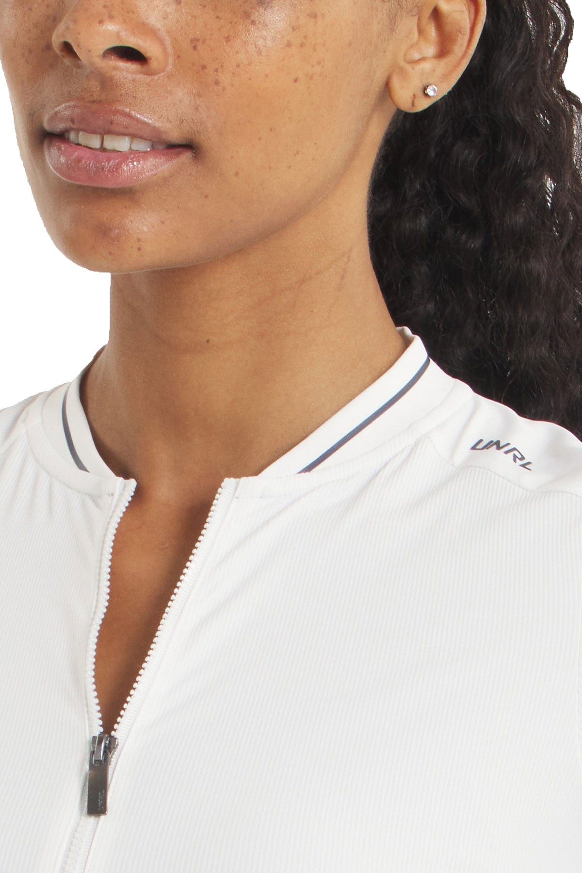 UNRL Amelia Short Sleeve Custom Polos, White [Executive Construction]