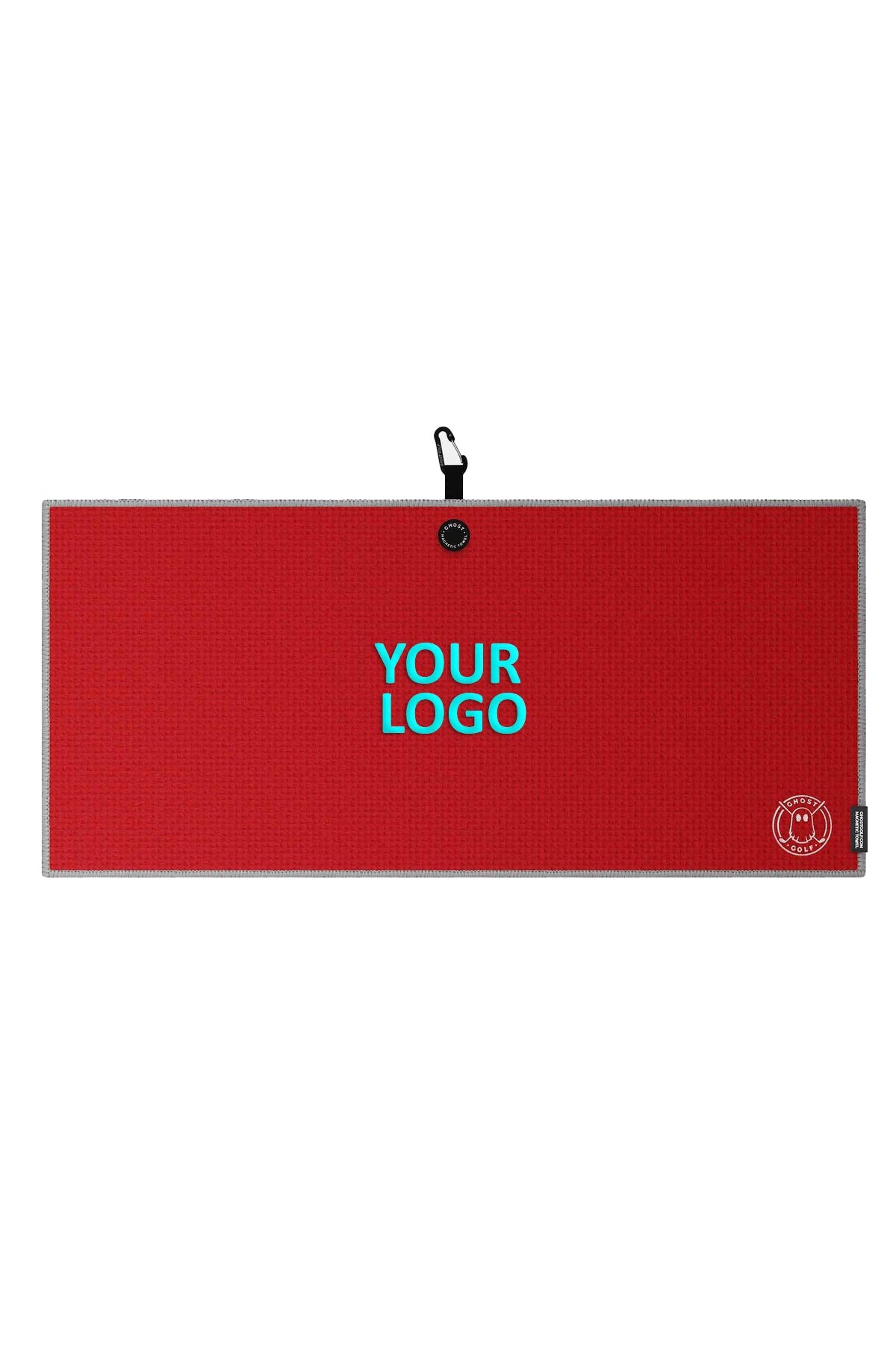 Custom Golf Towel Ghost Caddie Red