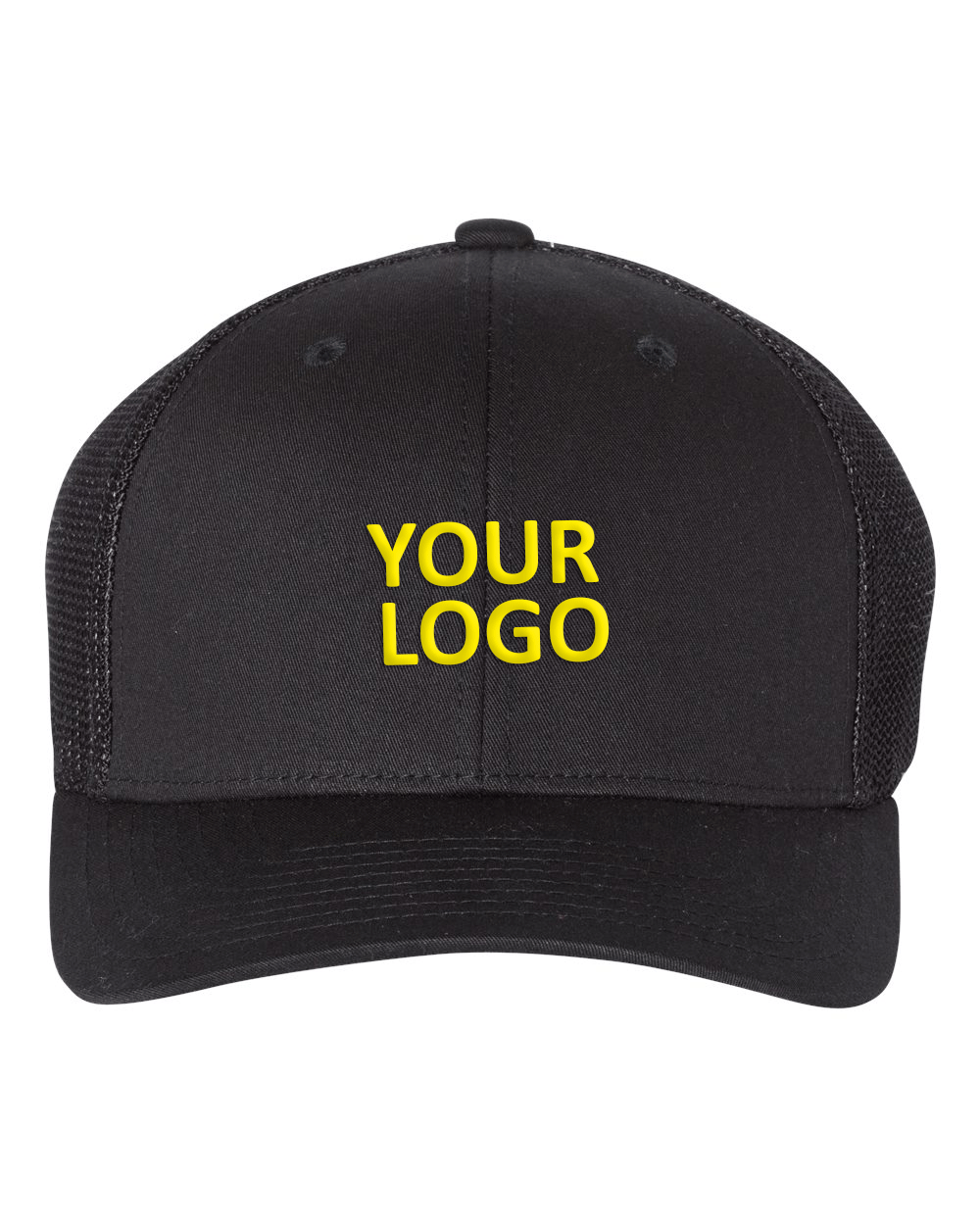 Richardson Flex Custom Trucker Caps, Black [Harris & Associates]