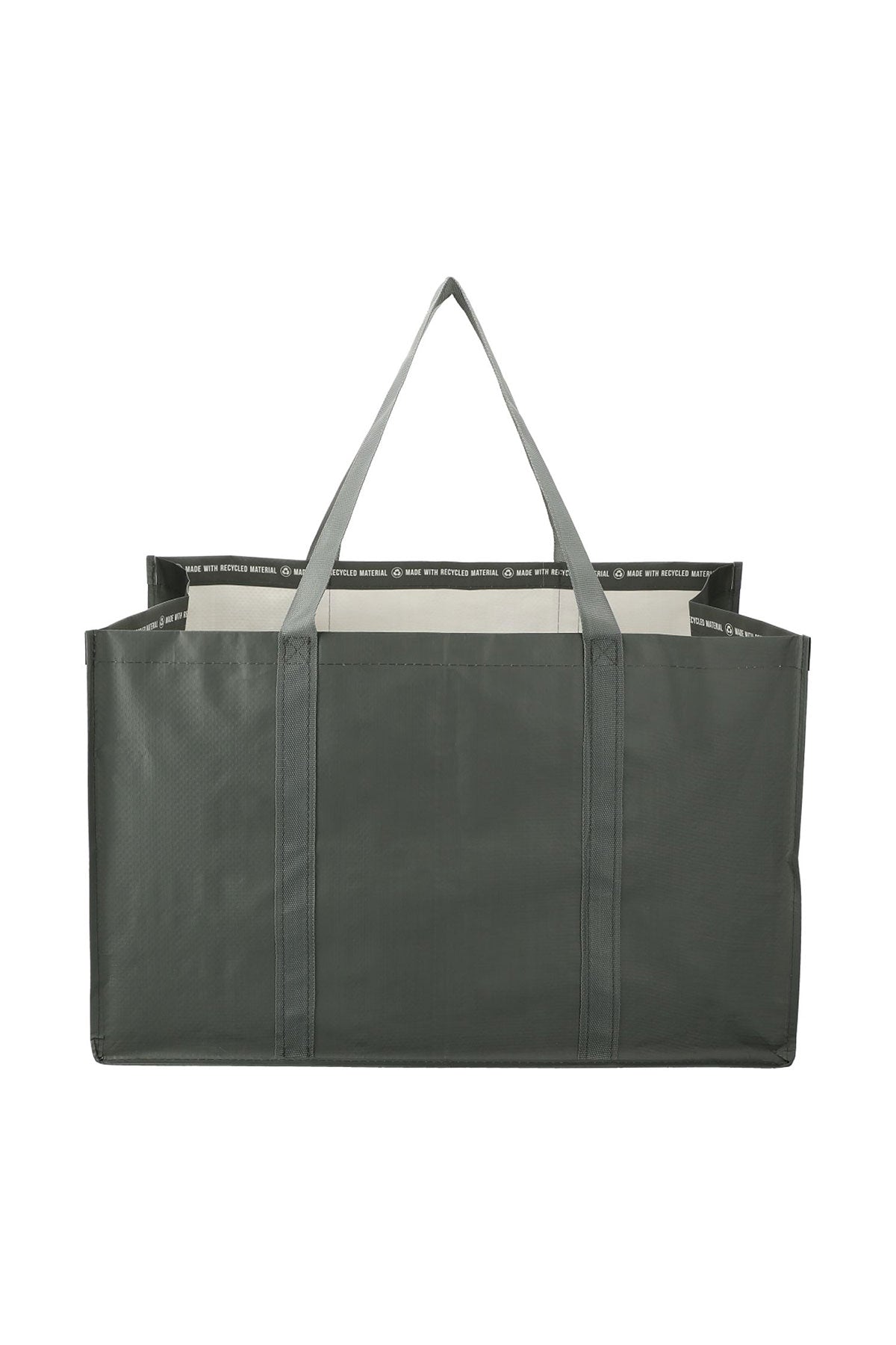 Gray File Totes Custom Recycled Woven Utility Totes Gray