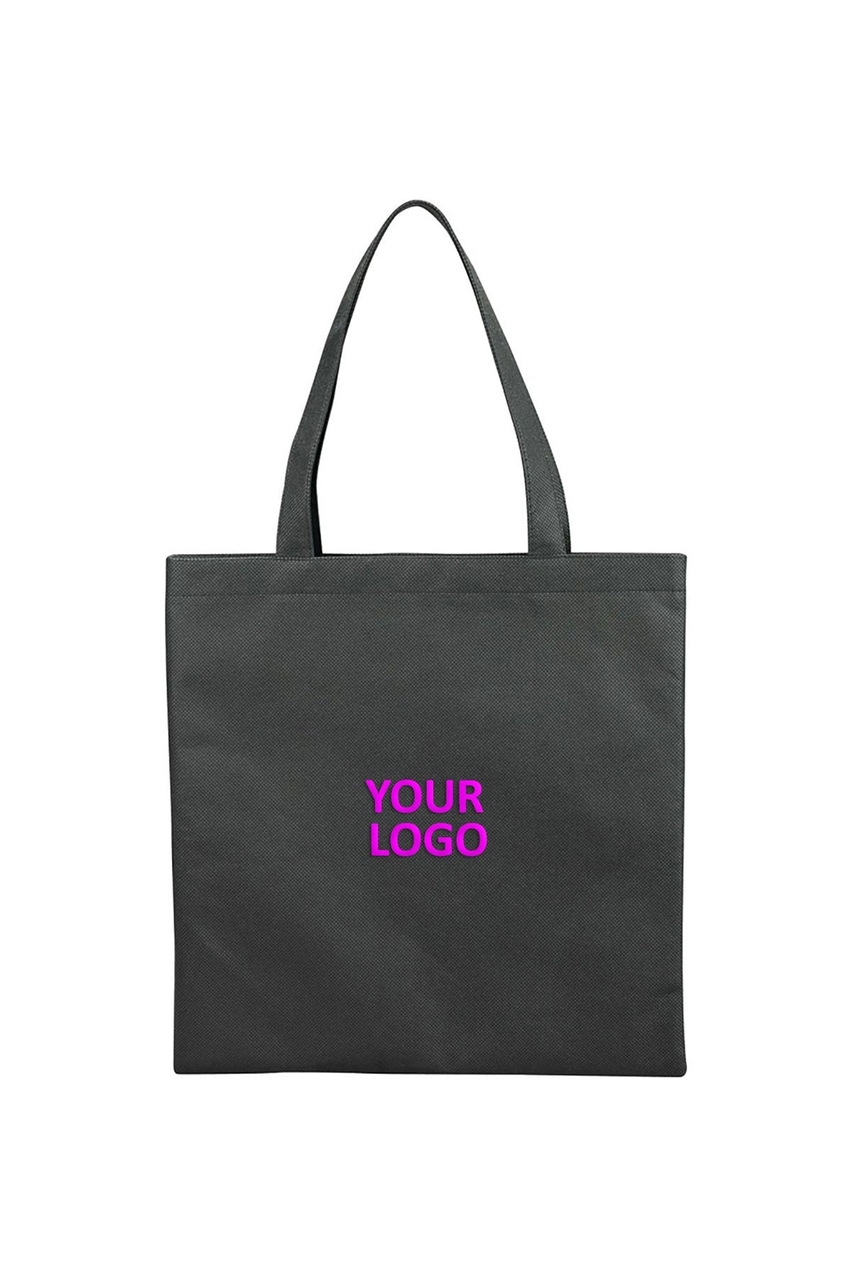 Small Zeus Non-Woven Convention Custom Totes, Black