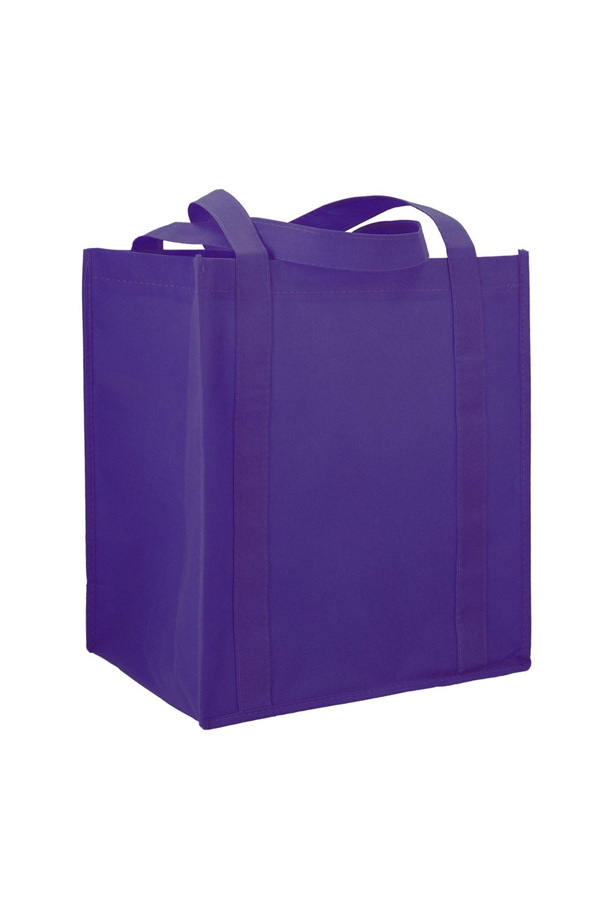 Hercules Non-Woven Custom Grocery Totes, Purple
