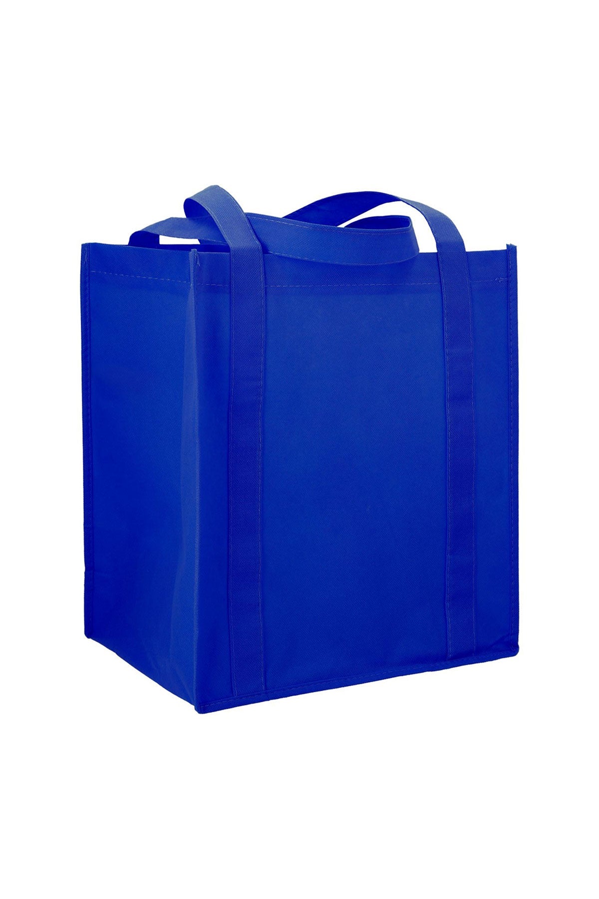 Hercules Non-Woven Custom Grocery Totes, Royal Blue
