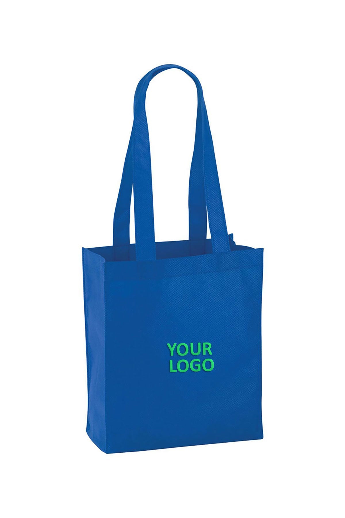 Mini Elm Non-Woven Custom Totes, Blue