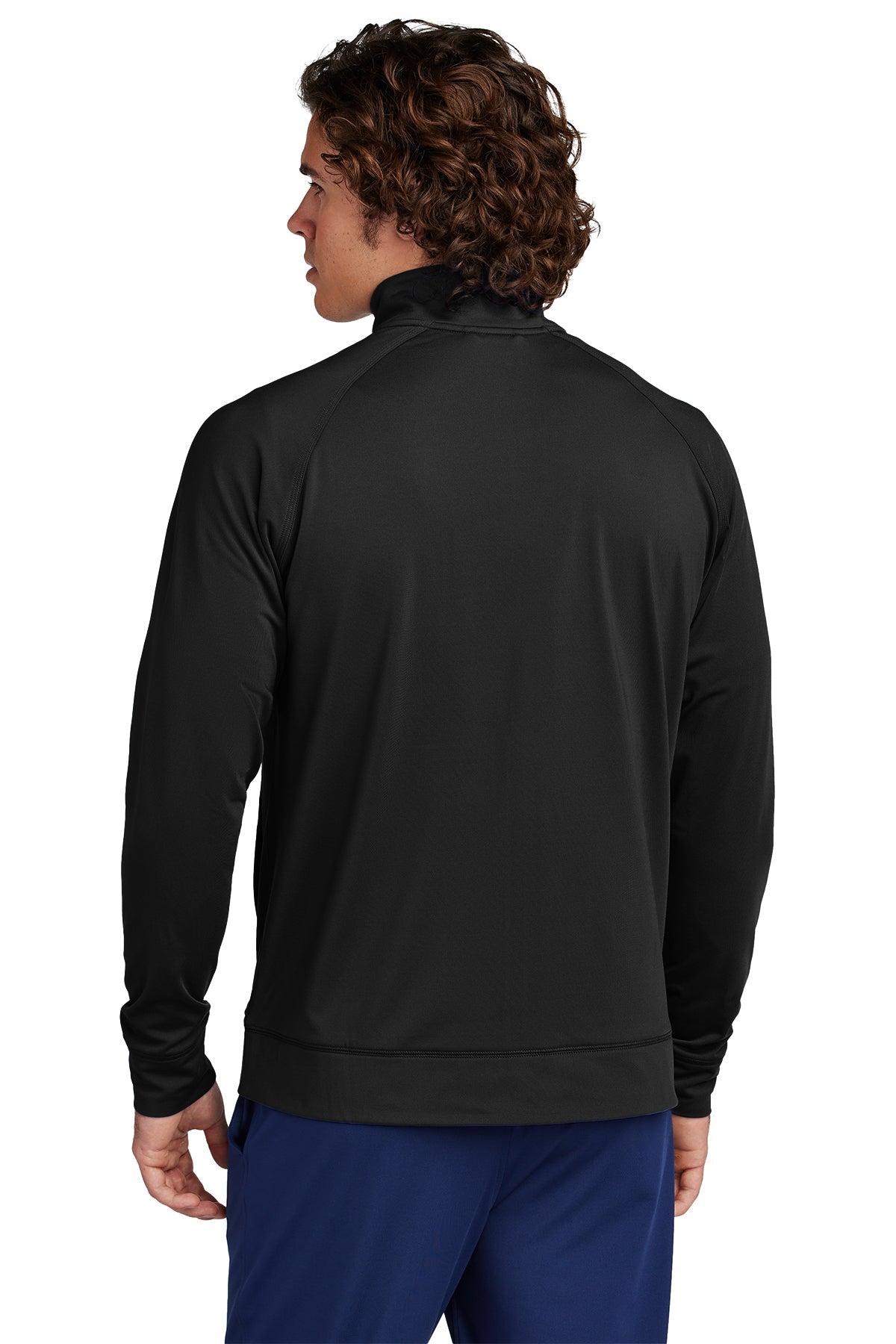 Sport-Tek Custom Sport-Wick Stretch Cadet Jackets, Black