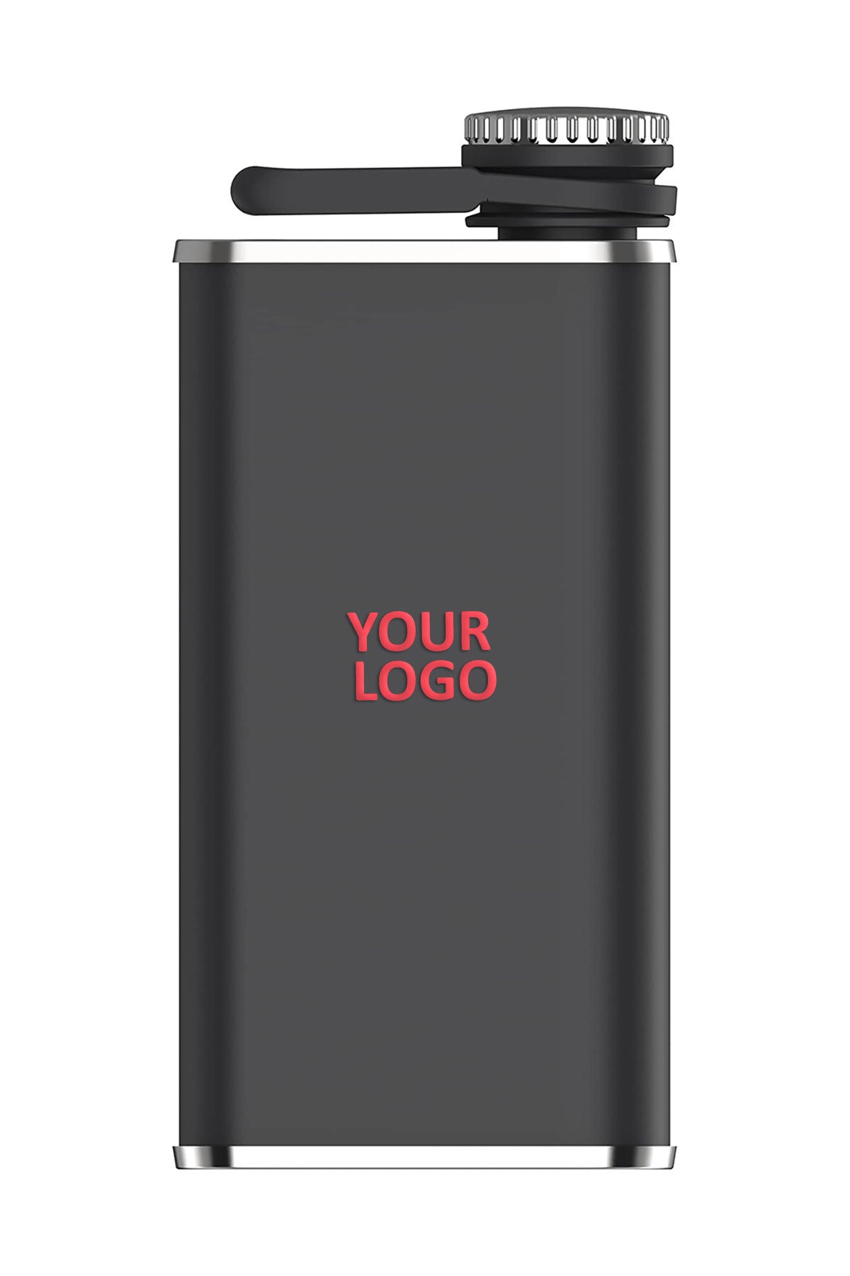 Stanley Easy Fill Wide Mouth Custom Flask 8 oz, Black