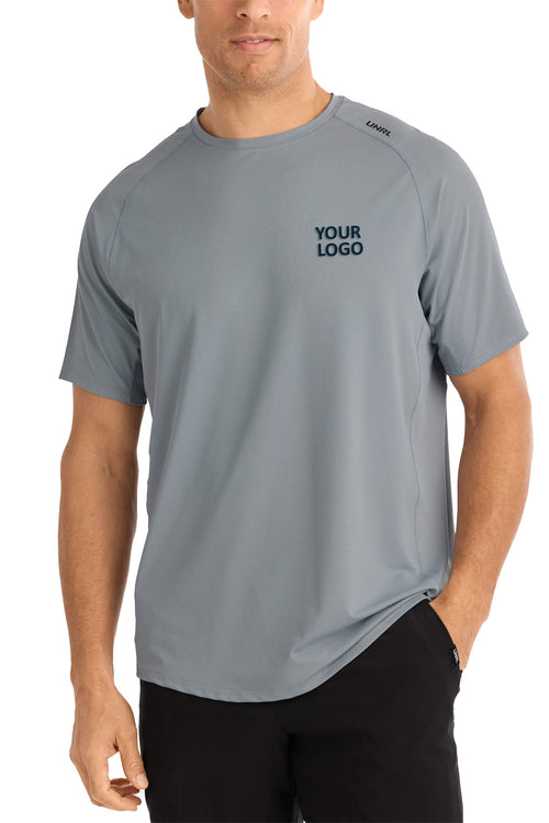 UNRL Streamline Custom Performance Long Sleeves, Cadet Gray