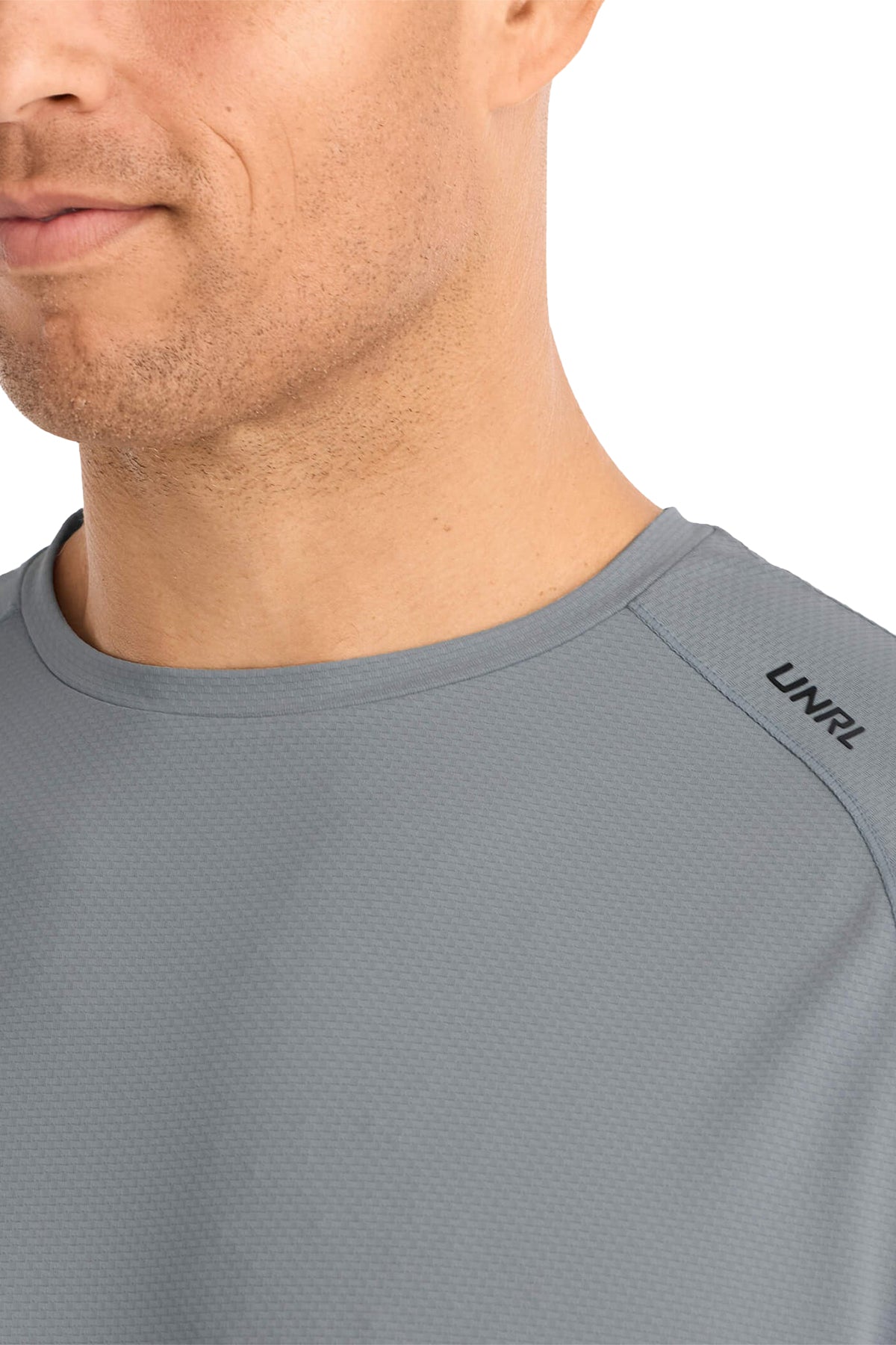 UNRL Streamline Custom Performance Tee's, Cadet Gray
