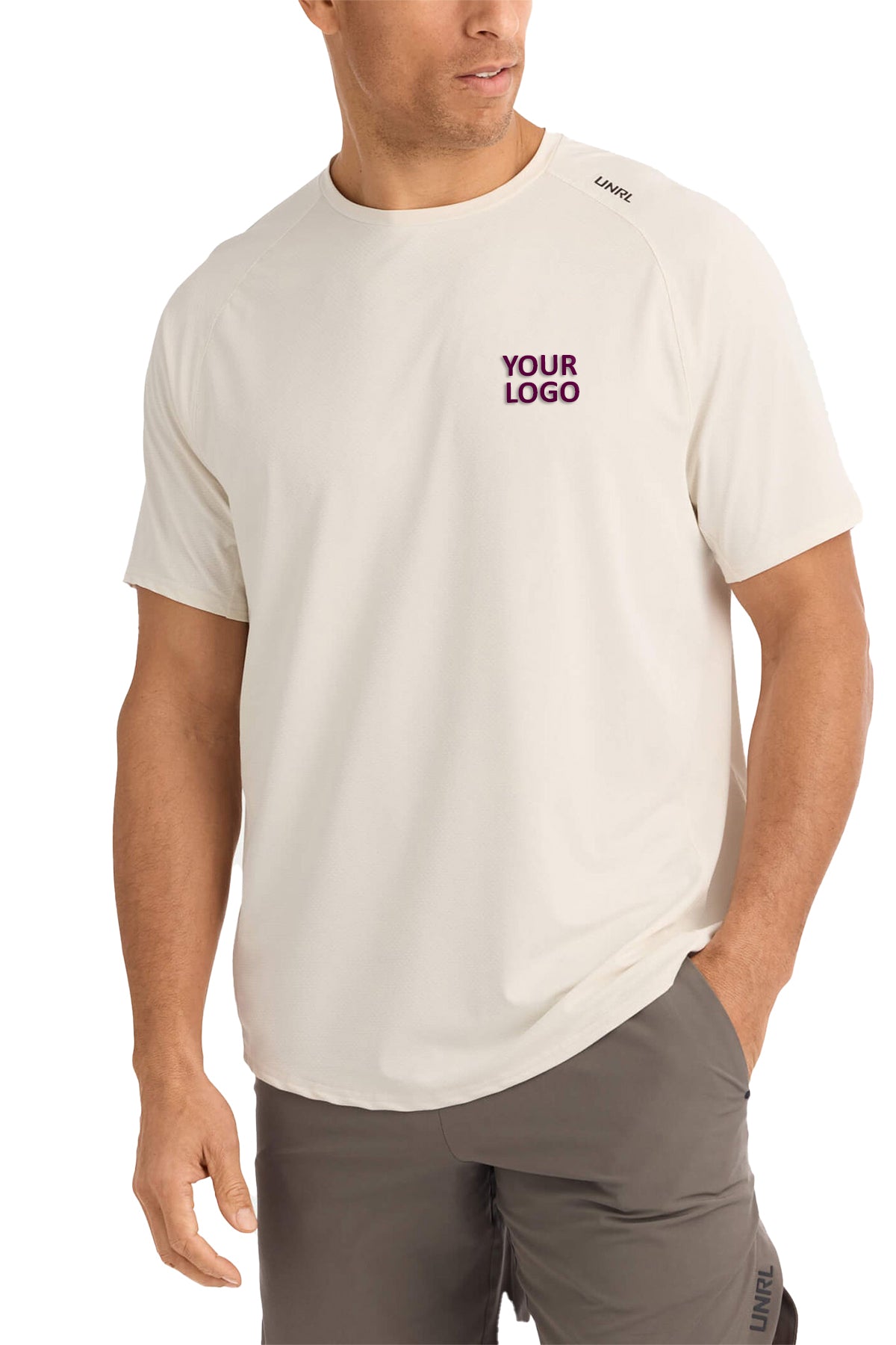 UNRL Streamline Custom Performance Tee's, Coconut
