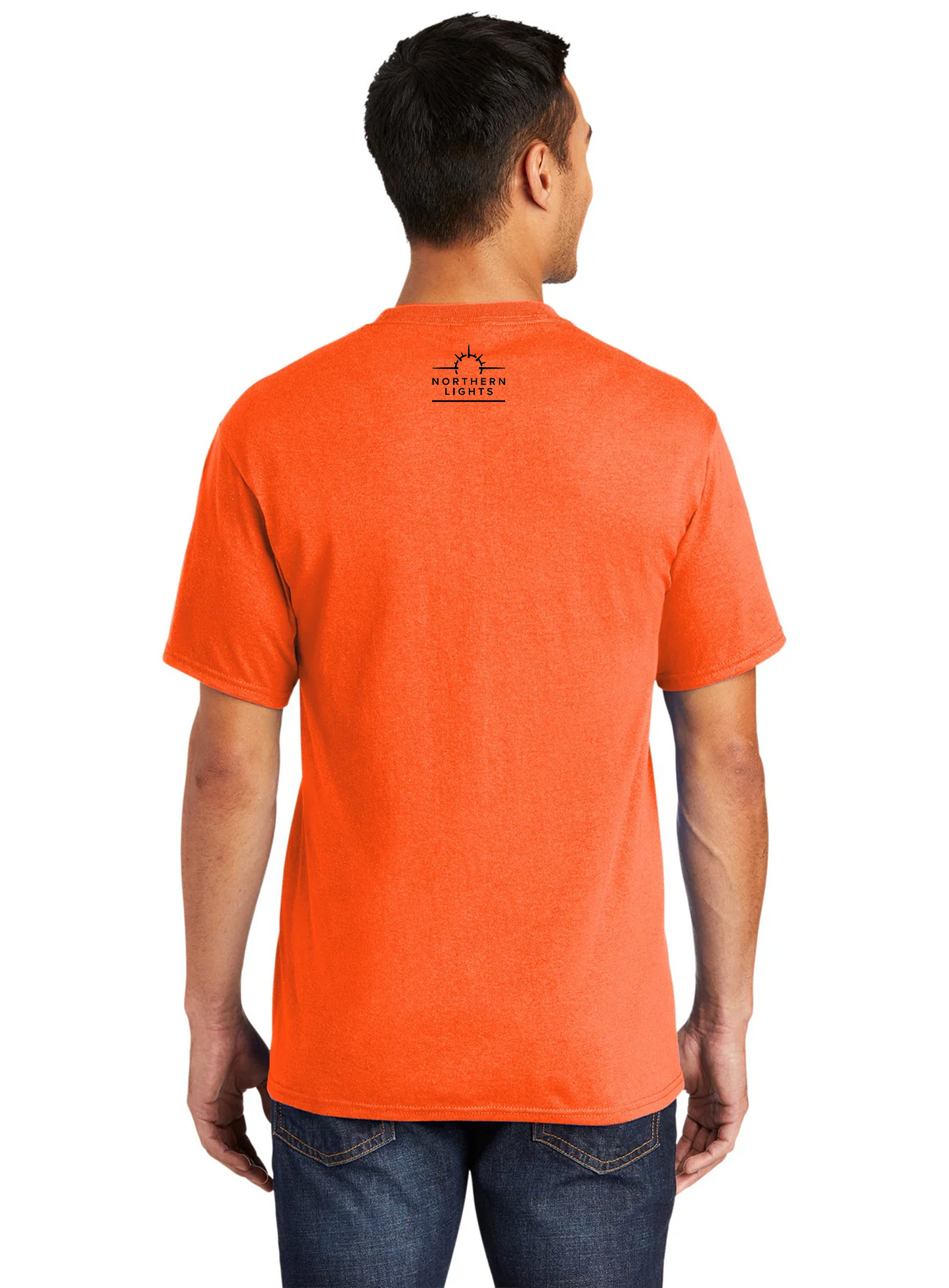 Port & Company Core Blend Tee, Safety Orange [Northern Lights Locating & Inspection]