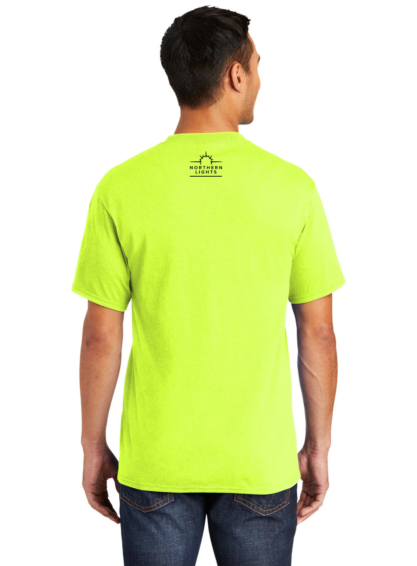 Port & Company Core Blend Tee, Safety Green [Northern Lights Locating & Inspection]