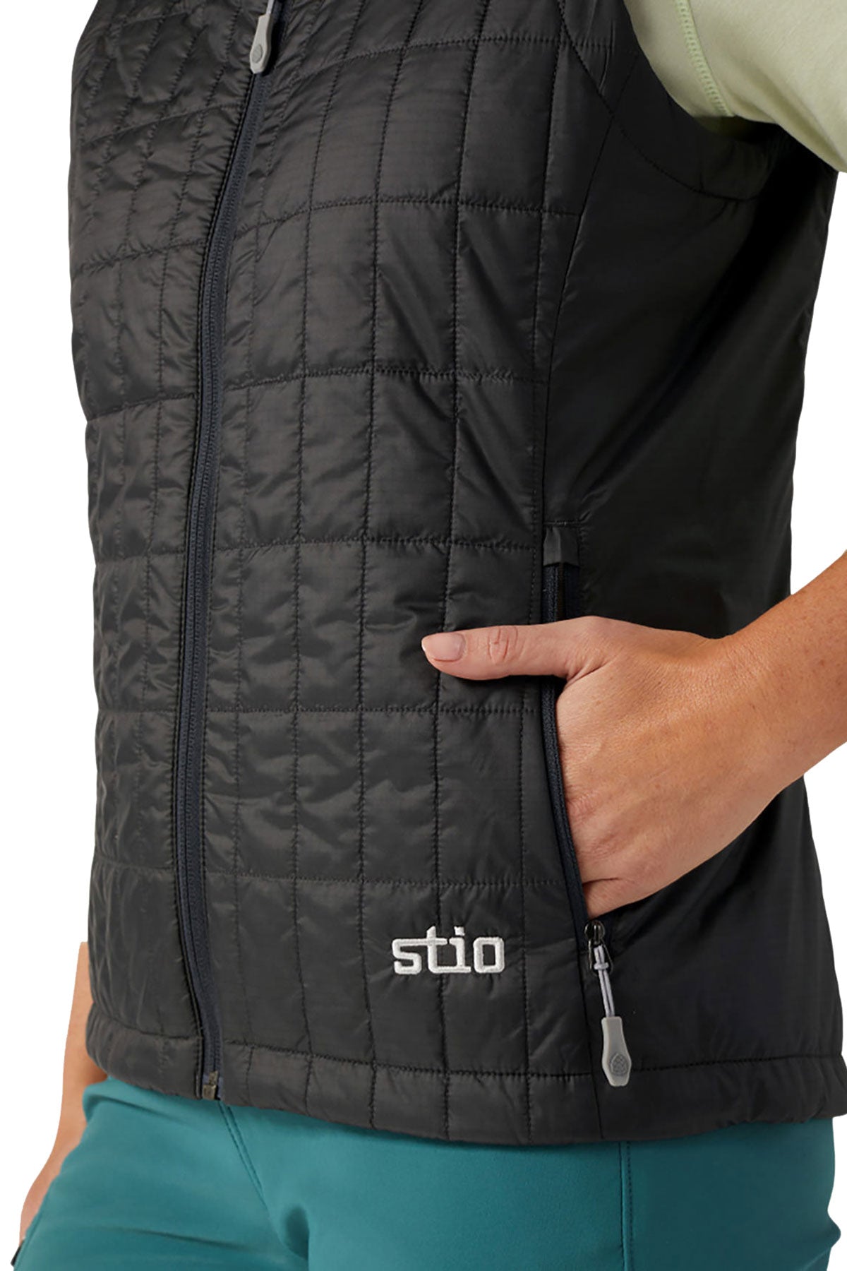 STIO Womens Azura Insulated Custom Vests, Boundary Black