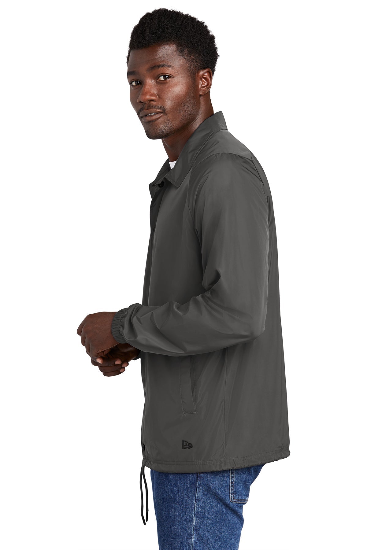 New Era Branded Coach Jackets, Graphite [Tetralogicx]