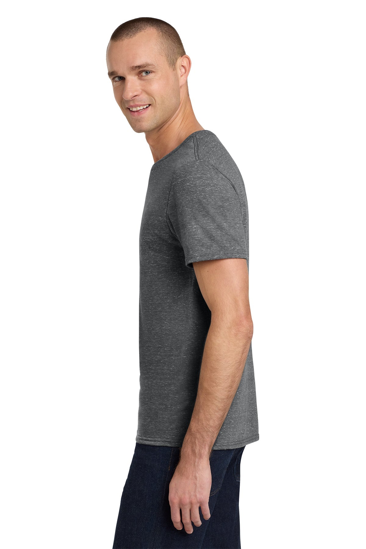 Jerzees Snow Heather Jersey T-Shirt 88M Charcoal