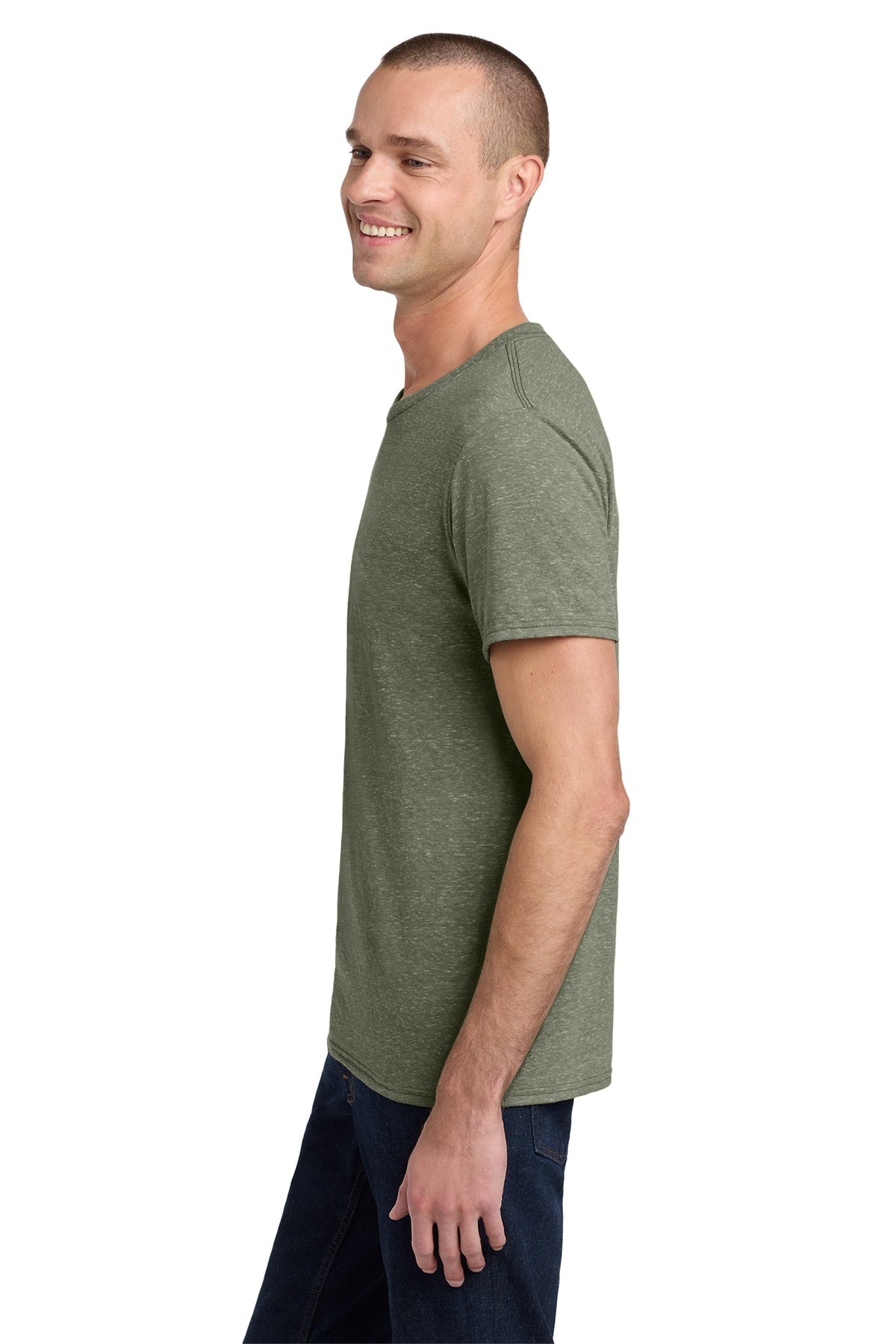 Jerzees Snow Heather Jersey T-Shirt 88M Military Green