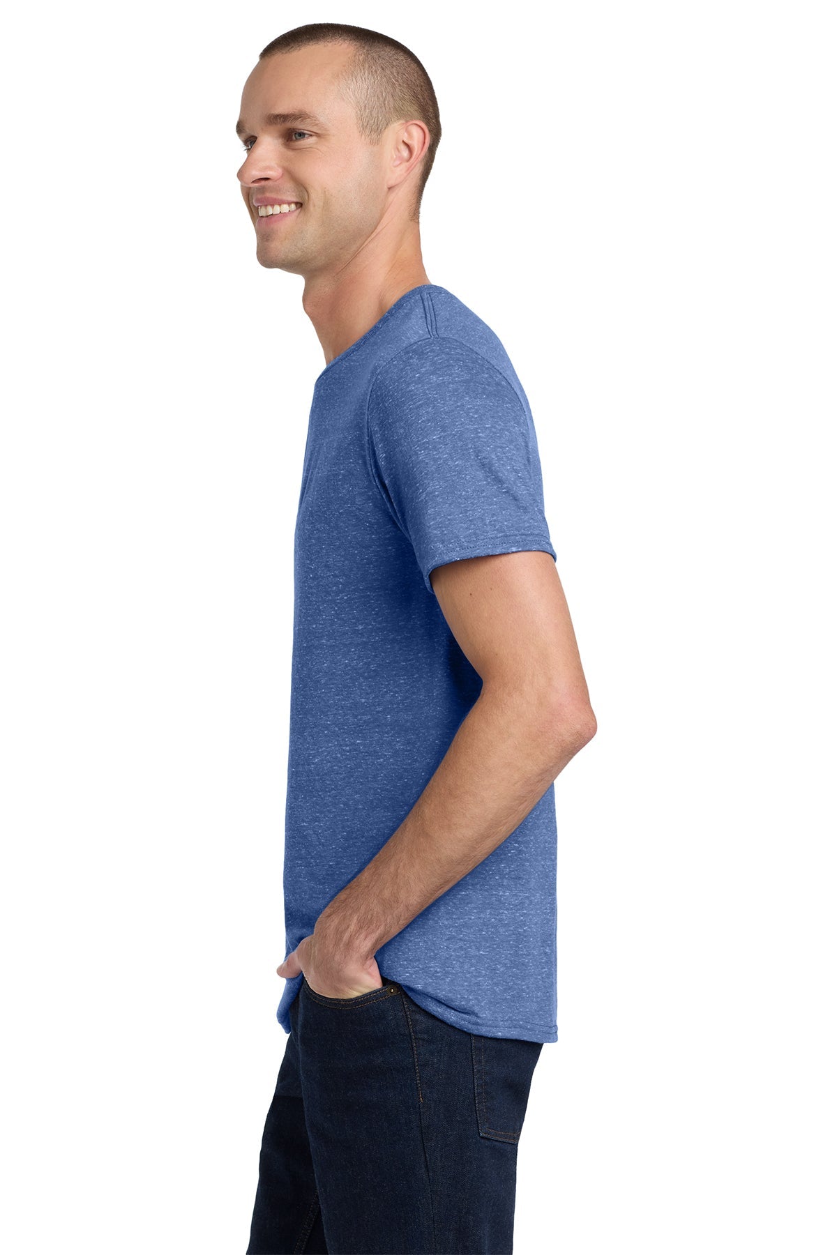 Jerzees Snow Heather Jersey T-Shirt 88M Royal