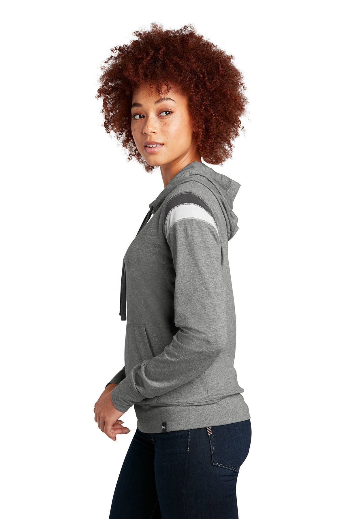 New Era Ladies Heritage Custom Hoodies, Shadow Grey Heather [Sherpa LLC]