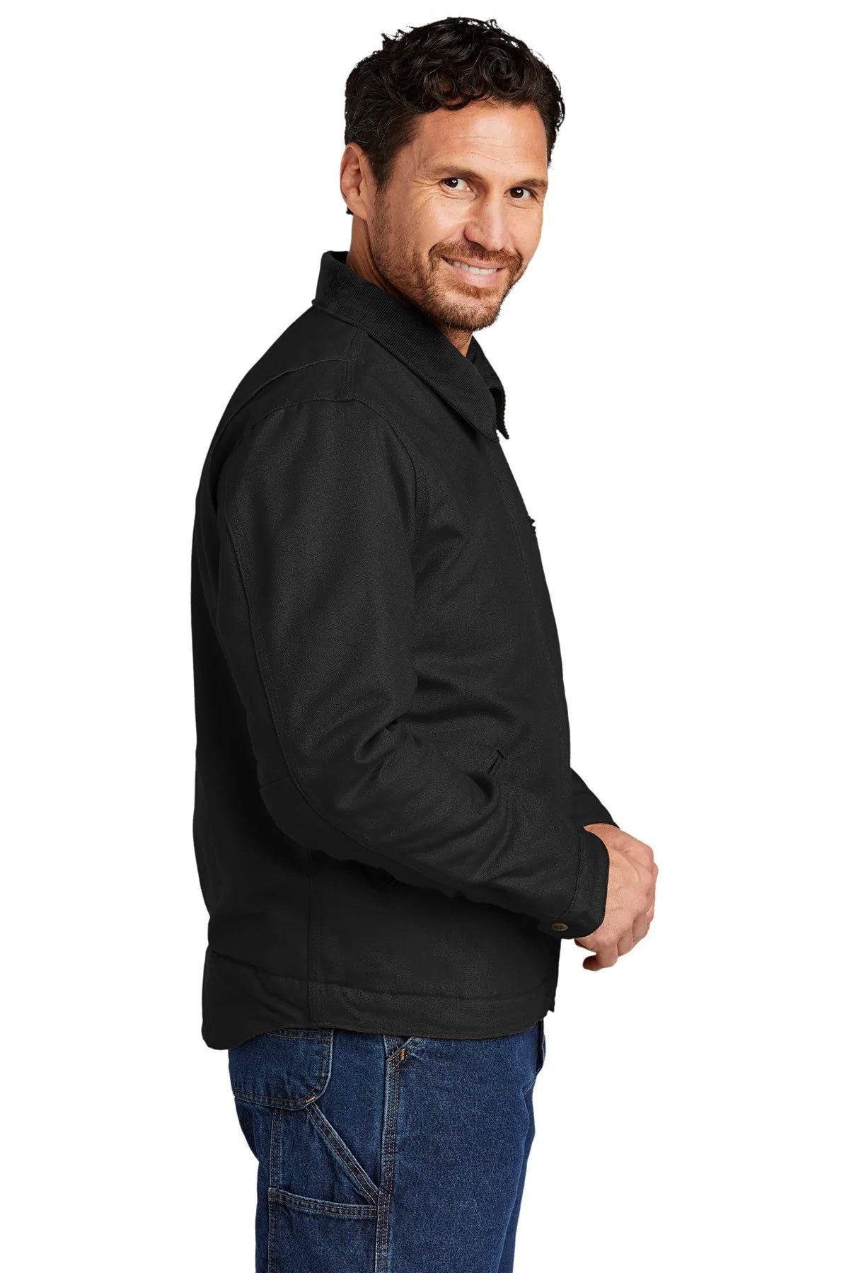 Carhartt Duck Detroit Branded Jackets, Black [Mechanical Solutions]