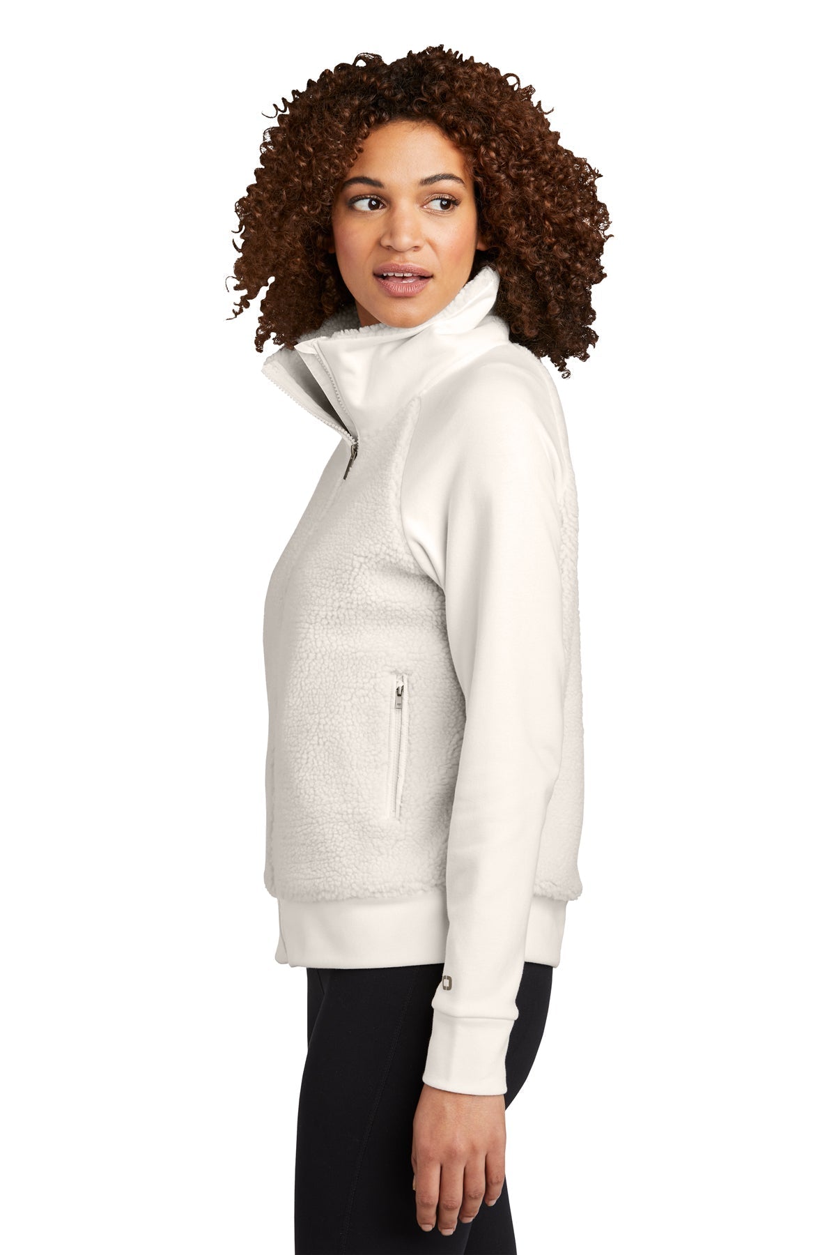 OGIO Ladies Luuma Customized Sherpa Jackets, Ivory Snow [Real8 Group]