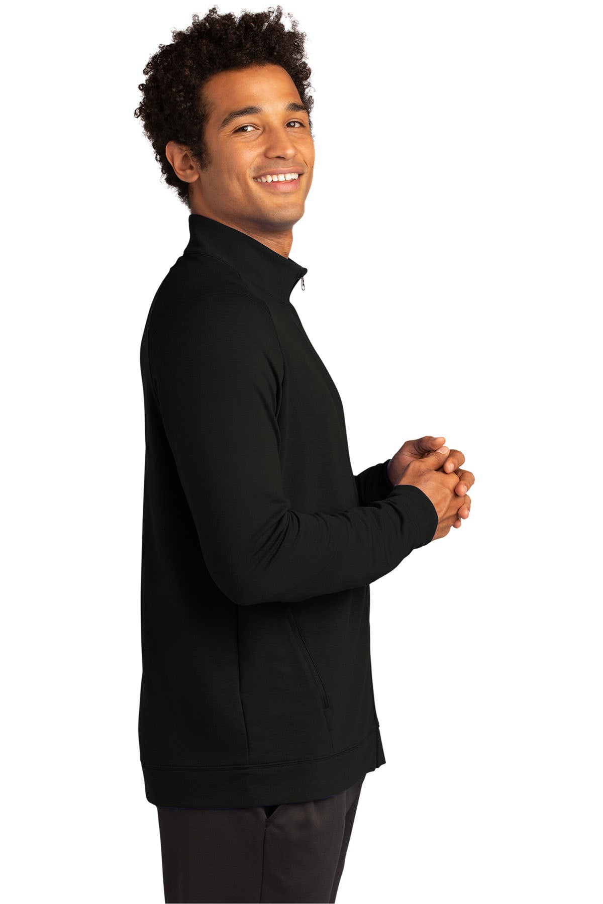 Sport-Tek Custom Sport-Wick Flex Fleece Full-Zips, Black