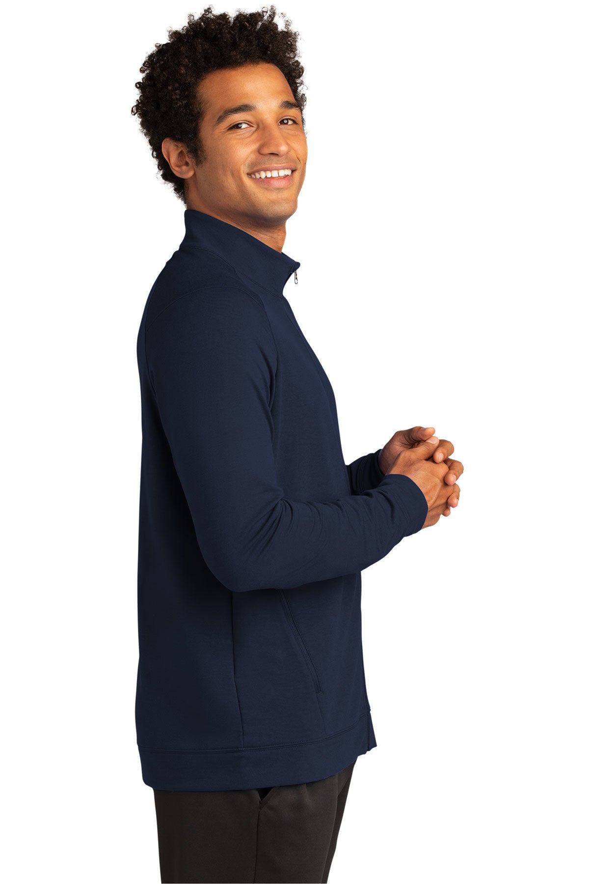 Sport-Tek Custom Sport-Wick Flex Fleece Full-Zips, True Navy