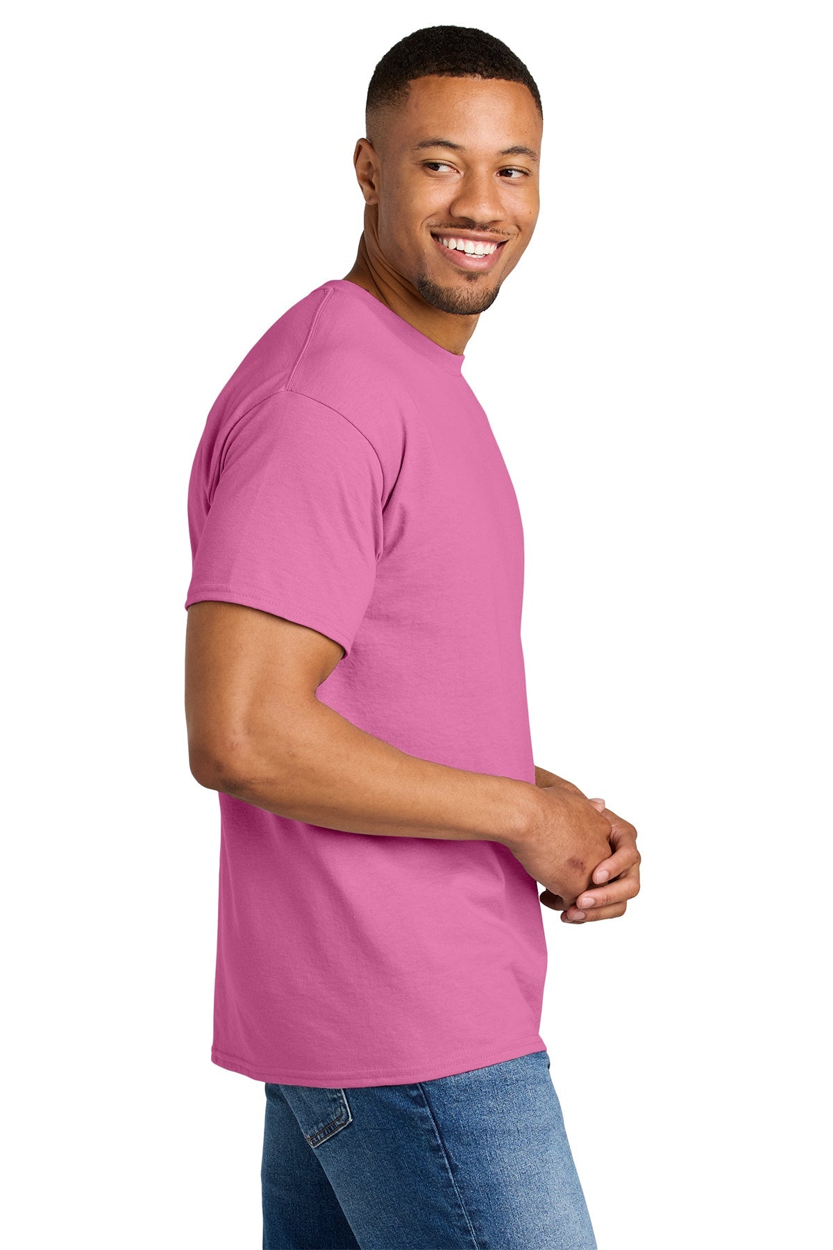 gildan dryblend cotton poly t shirt 8000 azalea