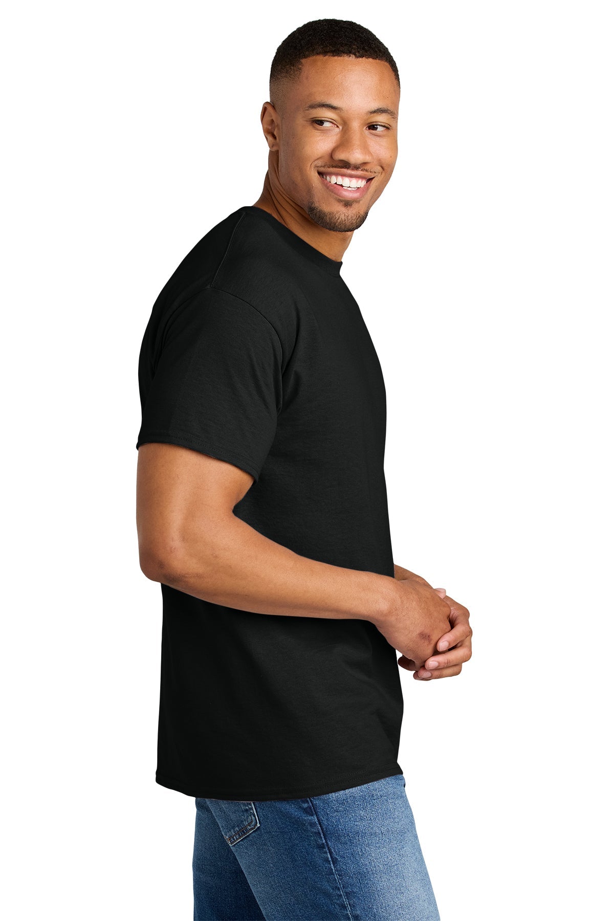 Gildan Dryblend Cotton Poly T Shirt Black [Iowa Aluminum]