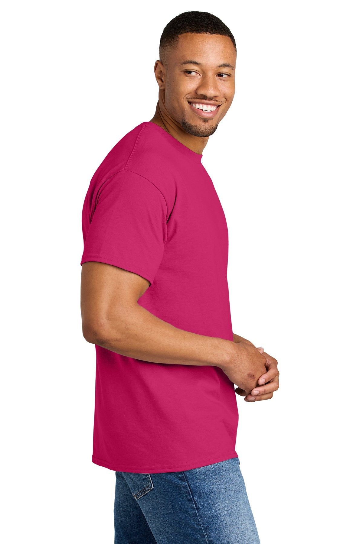 gildan dryblend cotton poly t shirt 8000 heliconia