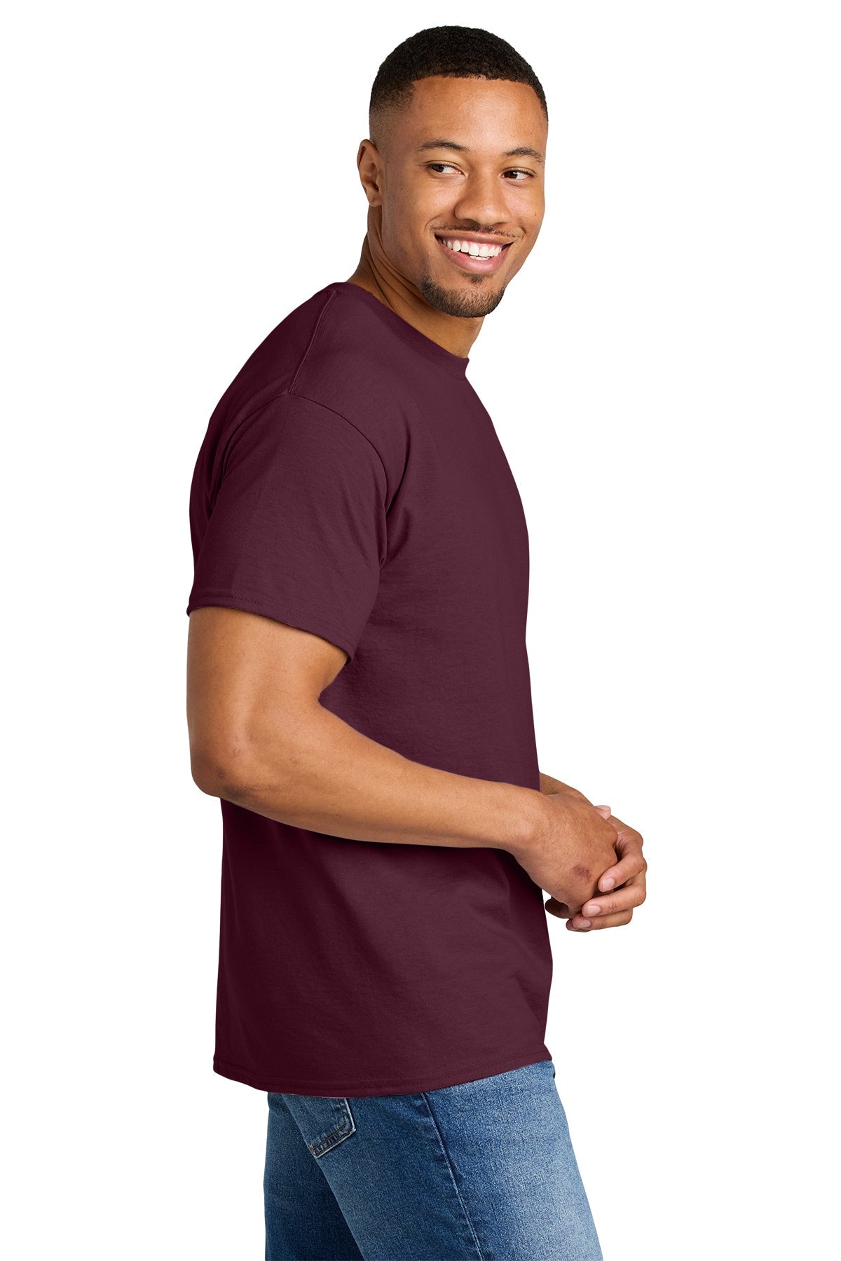 gildan dryblend cotton poly t shirt 8000 maroon