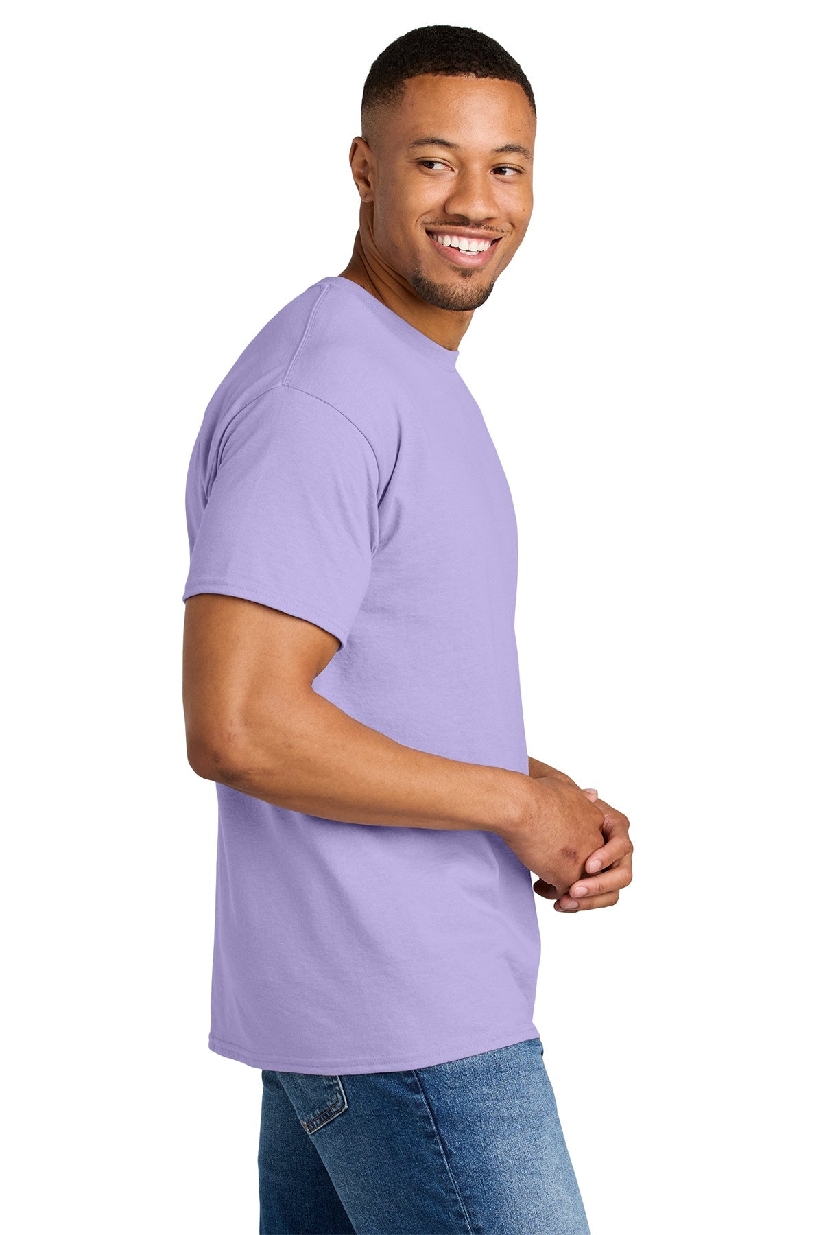gildan dryblend cotton poly t shirt 8000 orchid