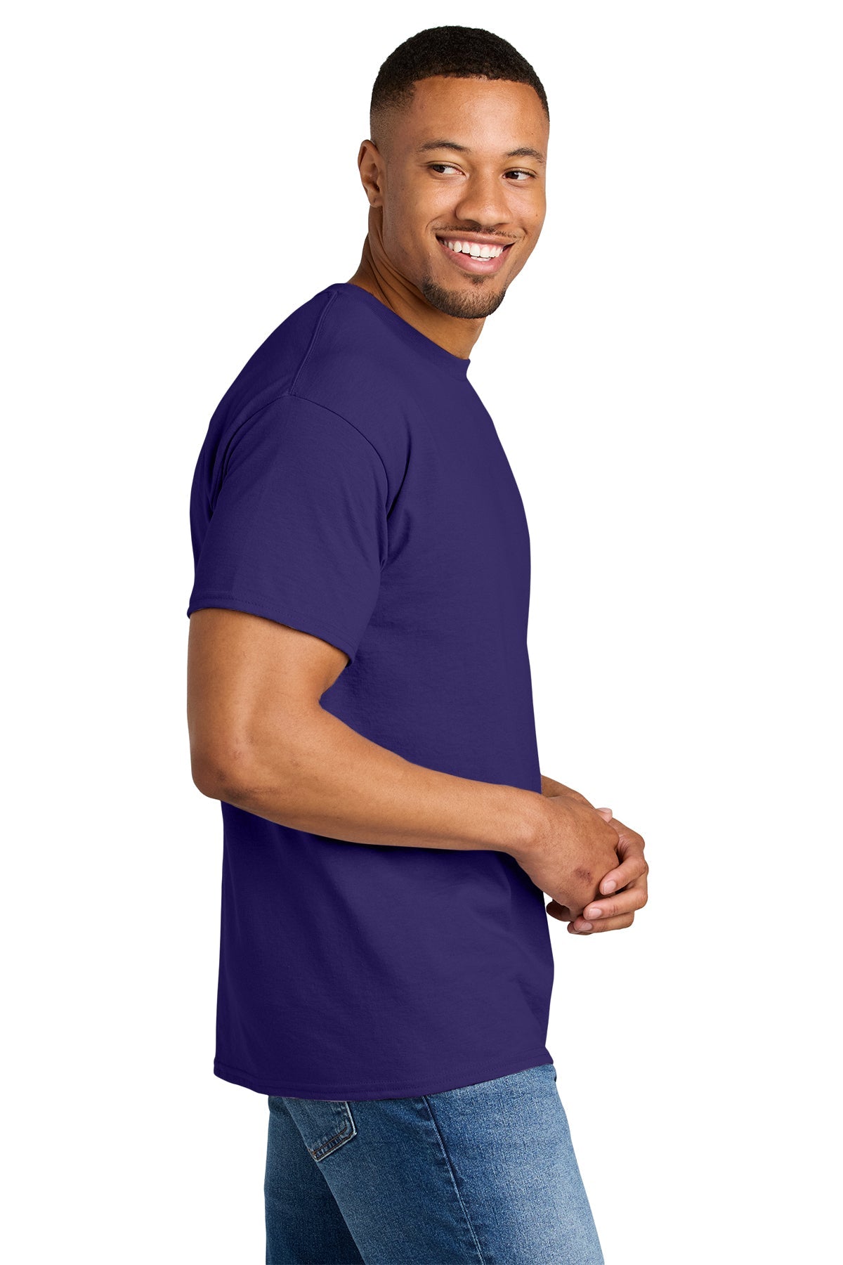 gildan dryblend cotton poly t shirt 8000 purple