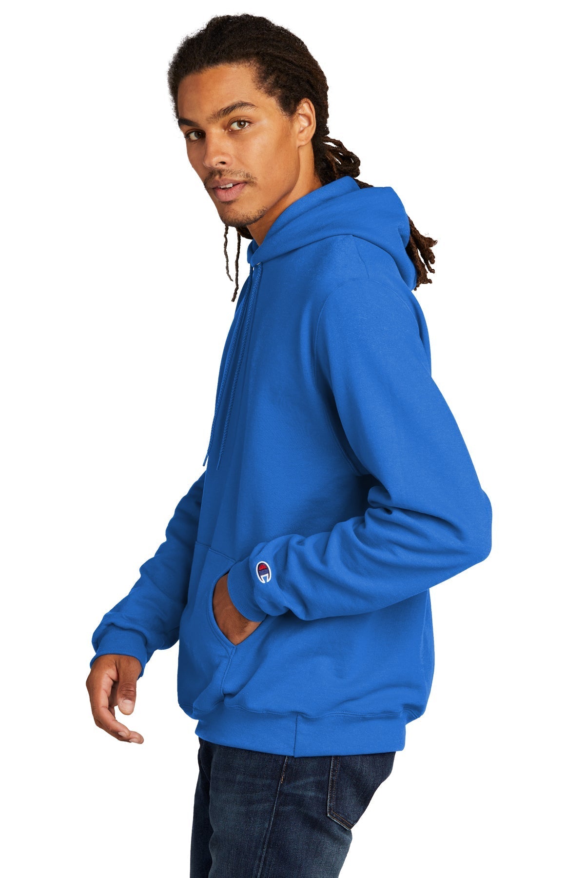 Champion Eco Fleece Pullover Hoodie, Royal Blue [Fire Solutions]