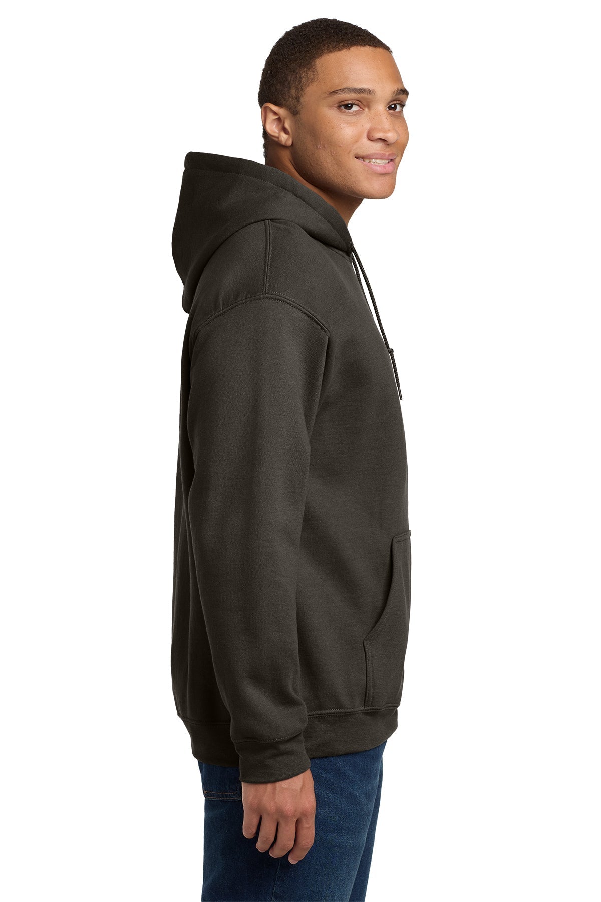 Gildan Heavy Blend Hooded Sweatshirt Dark Chocolate