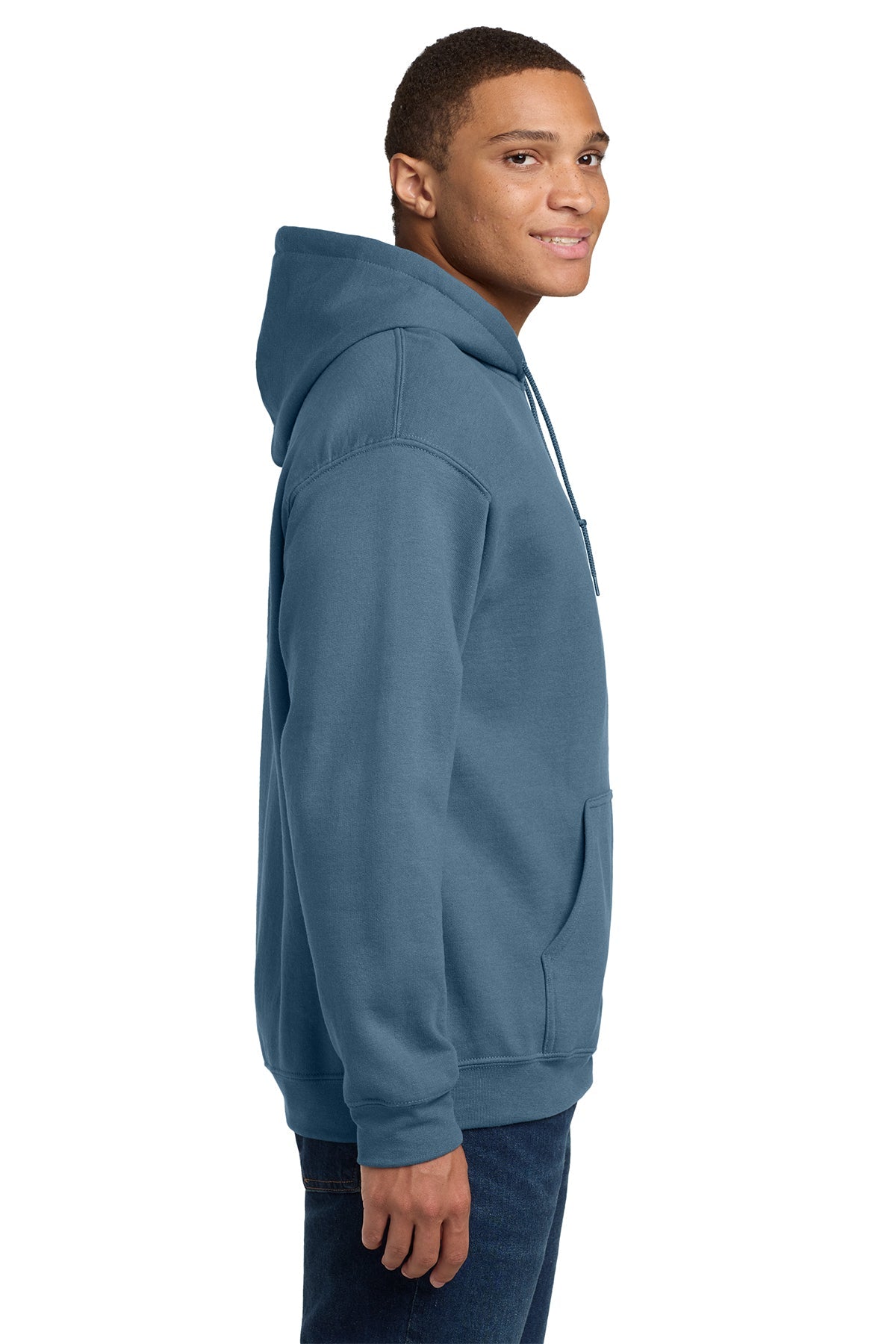 Gildan Heavy Blend Hooded Sweatshirt Indigo Blue [Gershman Mortgage]