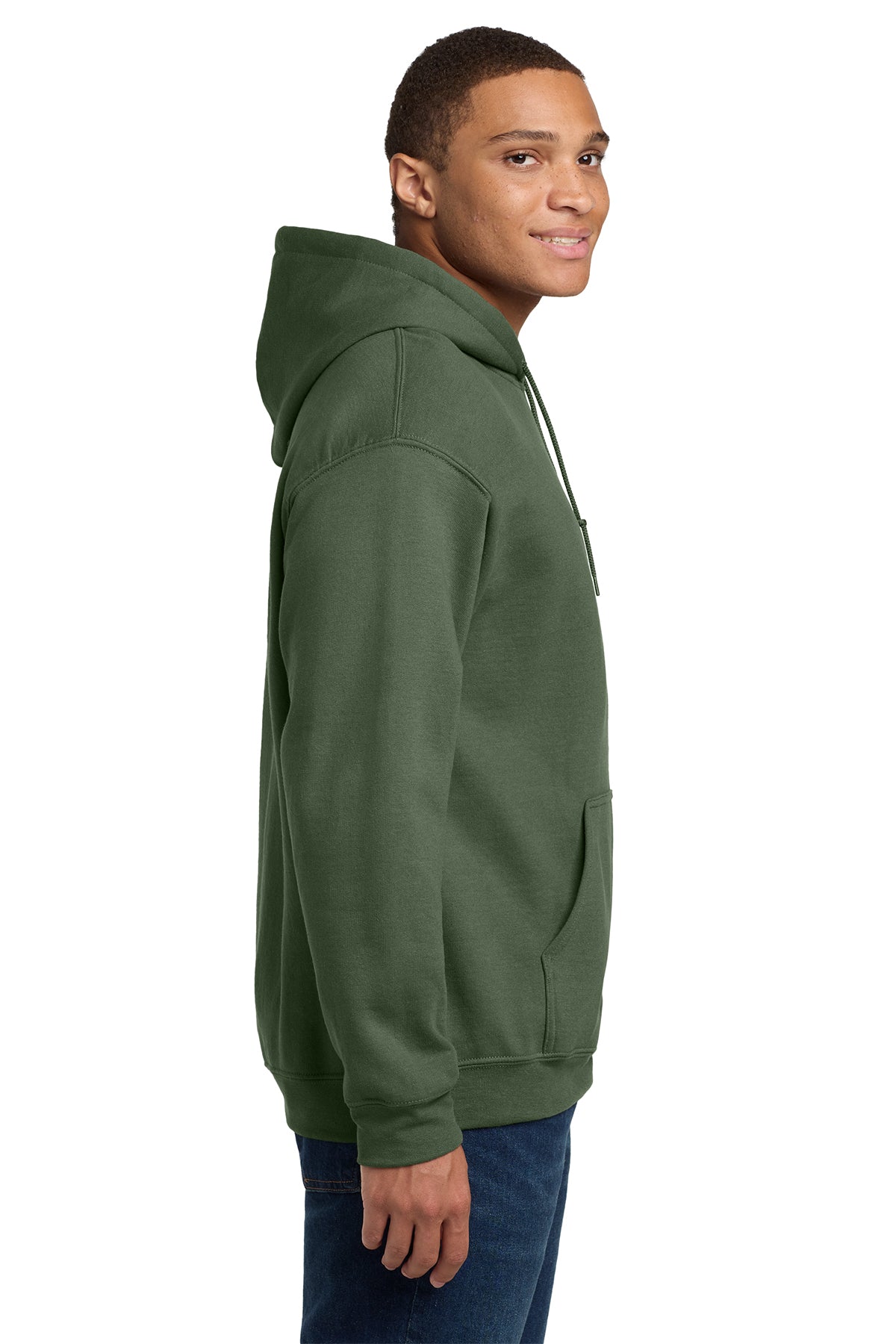 Gildan Heavy Blend Hooded Sweatshirt Military Green