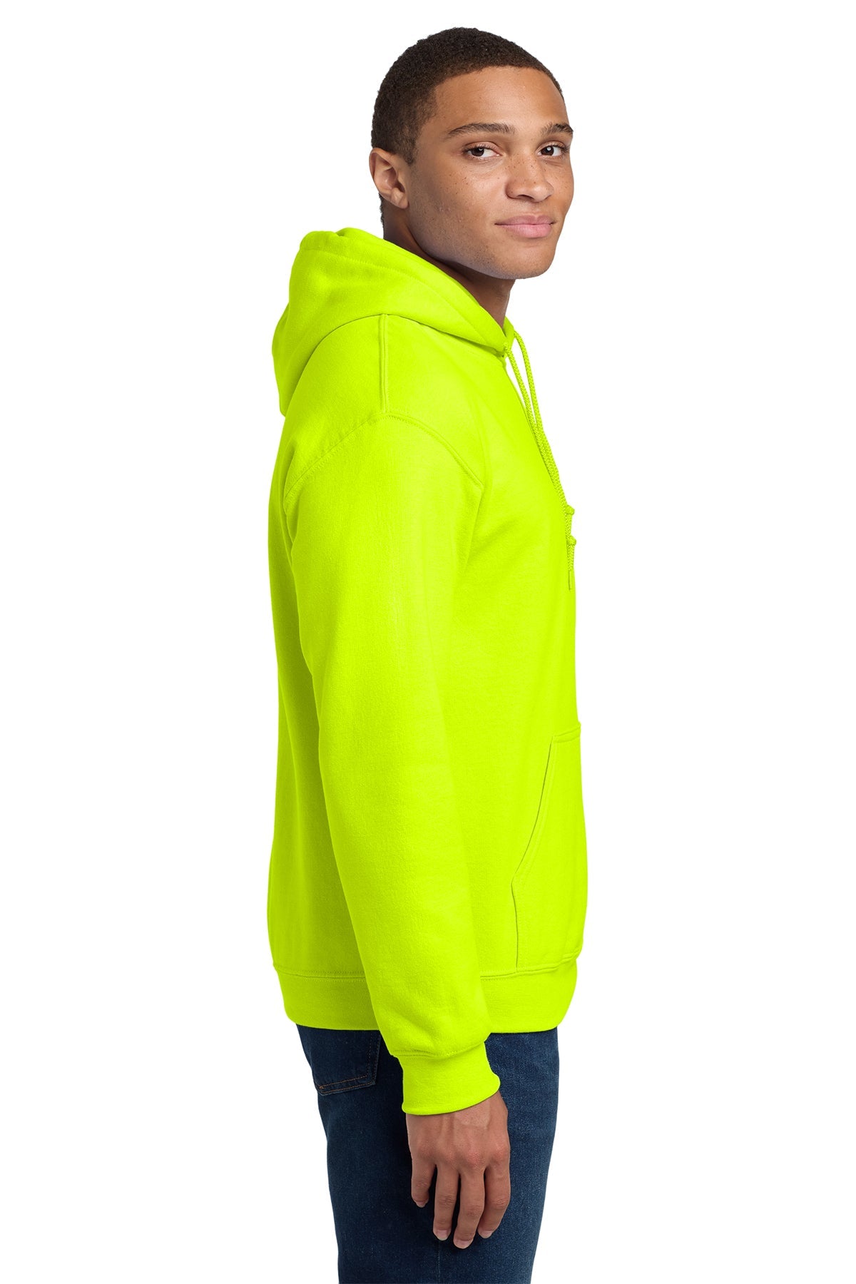 Gildan Heavy Blend Hooded Sweatshirt Safety Green