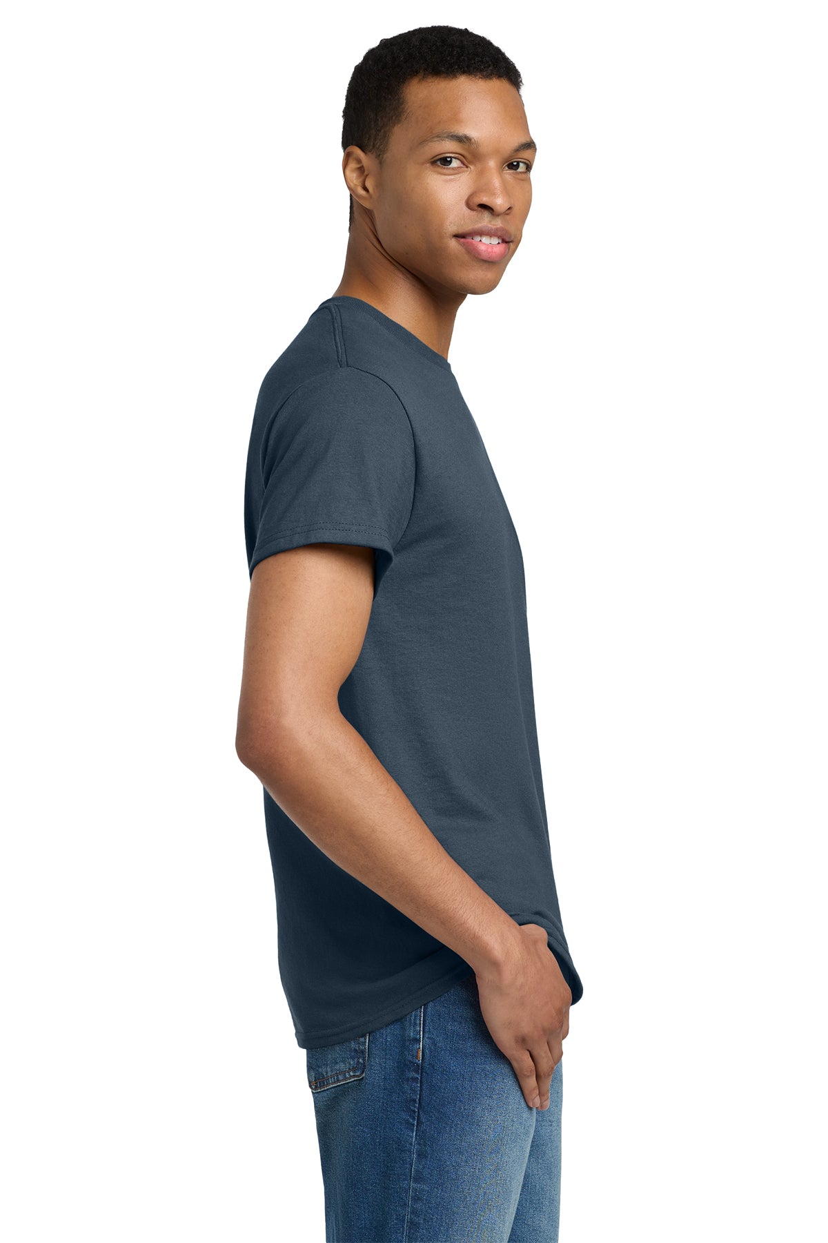 gildan ultra cotton t shirt 2000 blue dusk