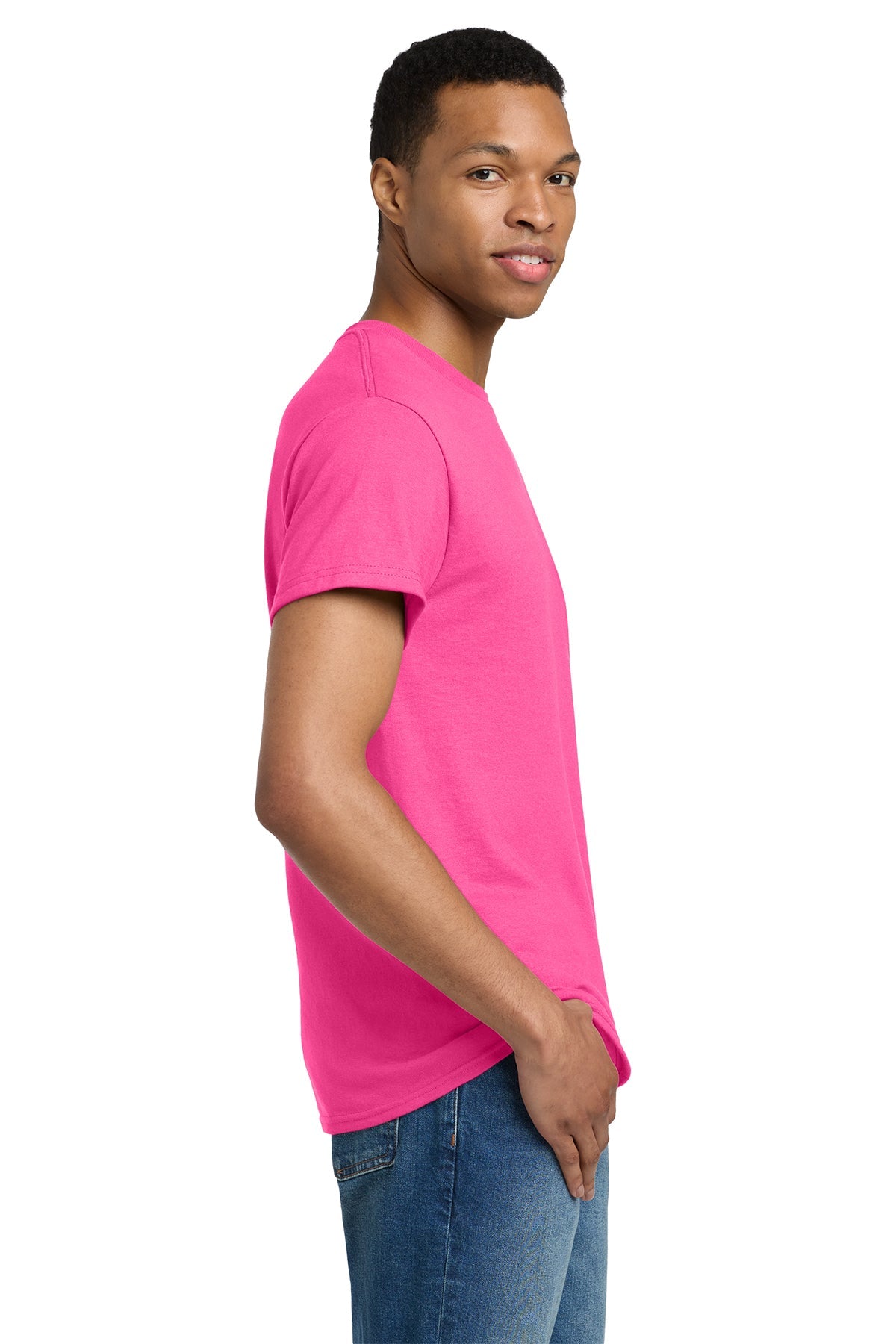gildan ultra cotton t shirt 2000 safety pink