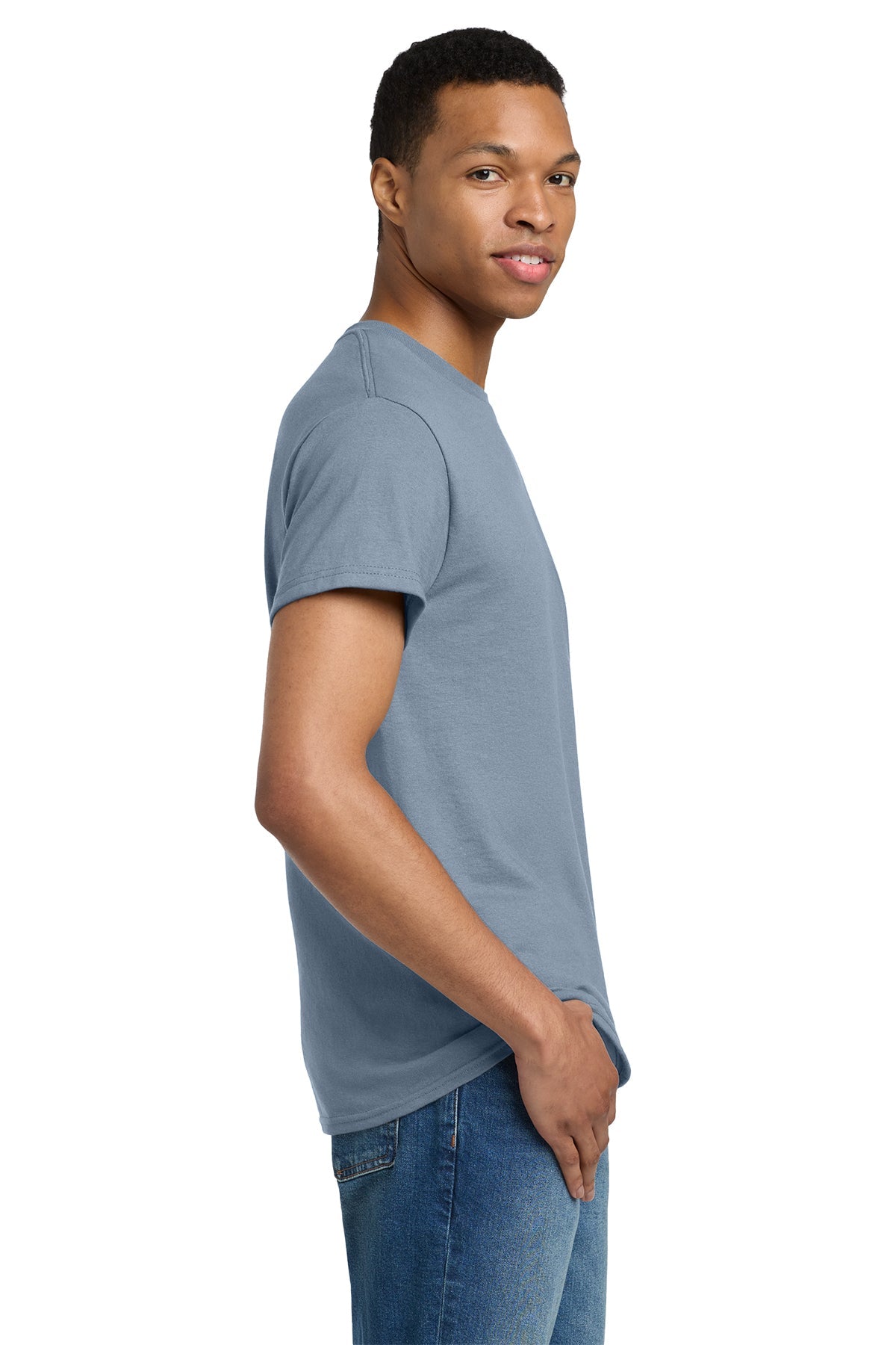 gildan ultra cotton t shirt 2000 stone blue