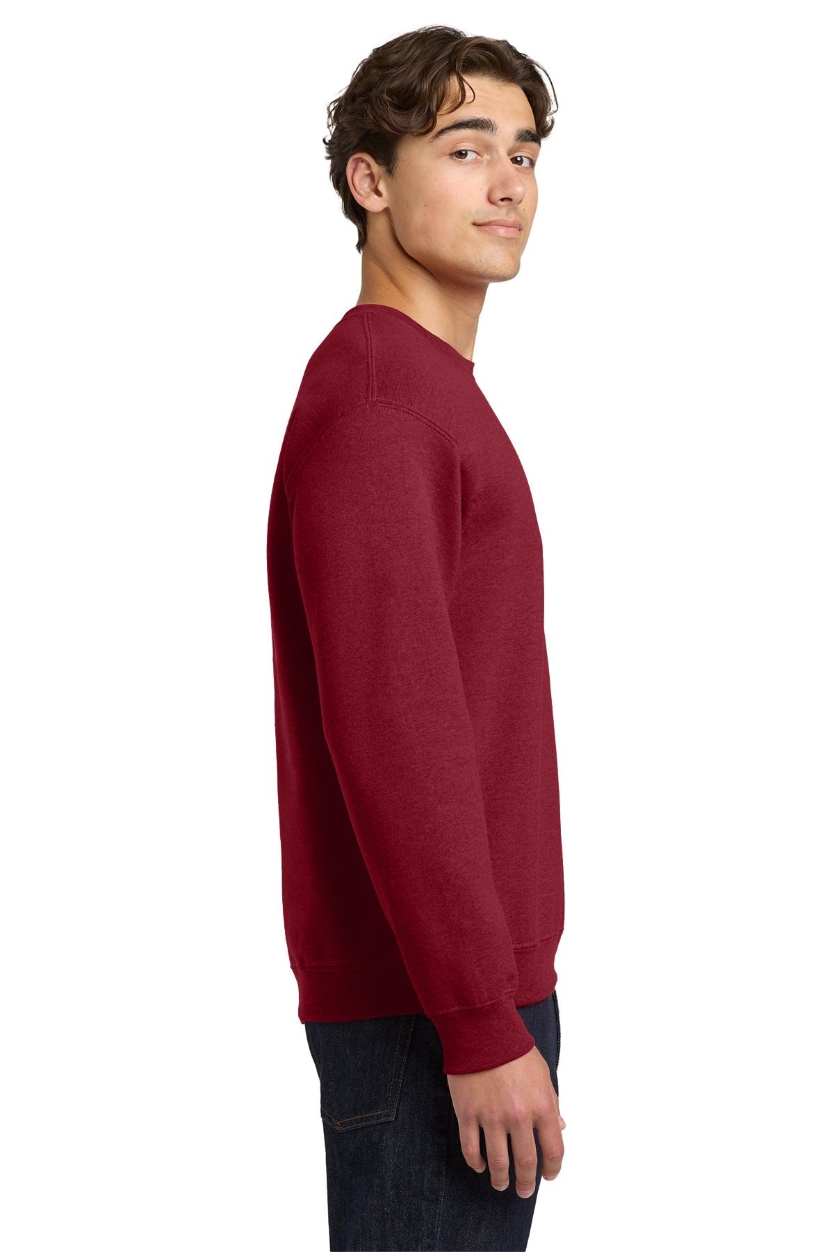 Gildan Heavy Blend Crewneck Sweatshirt Antique Cherry Red