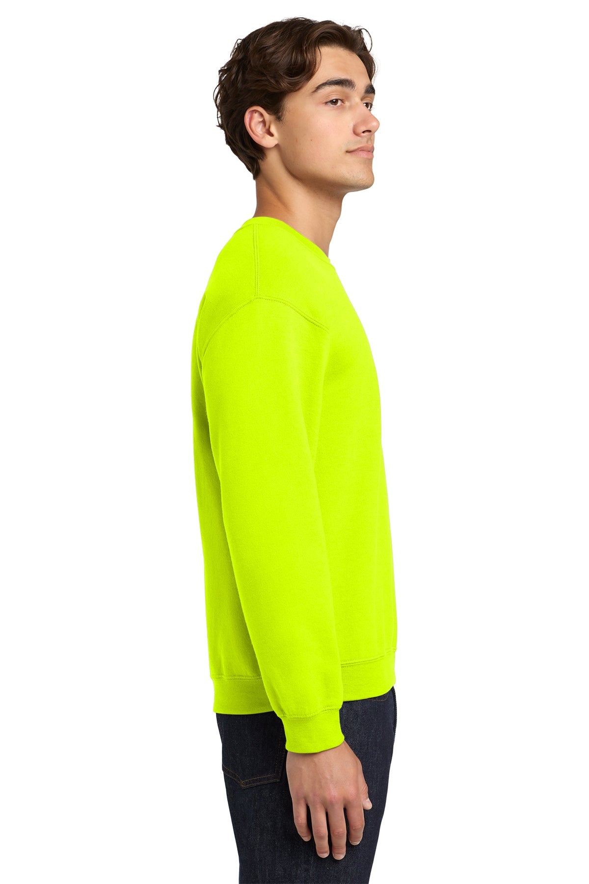 Gildan Heavy Blend Crewneck Sweatshirt Safety Green