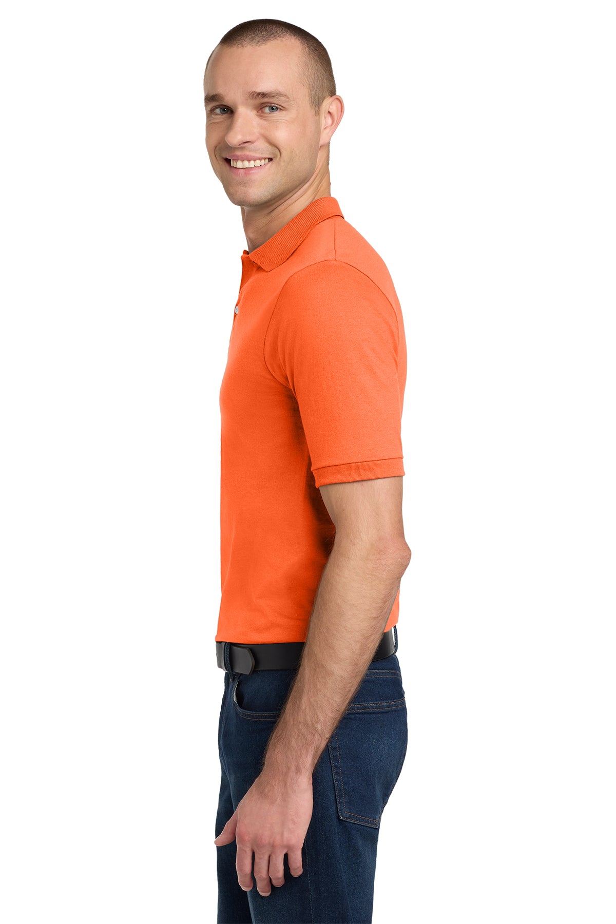 jerzees_437_safety orange_company_logo_polos