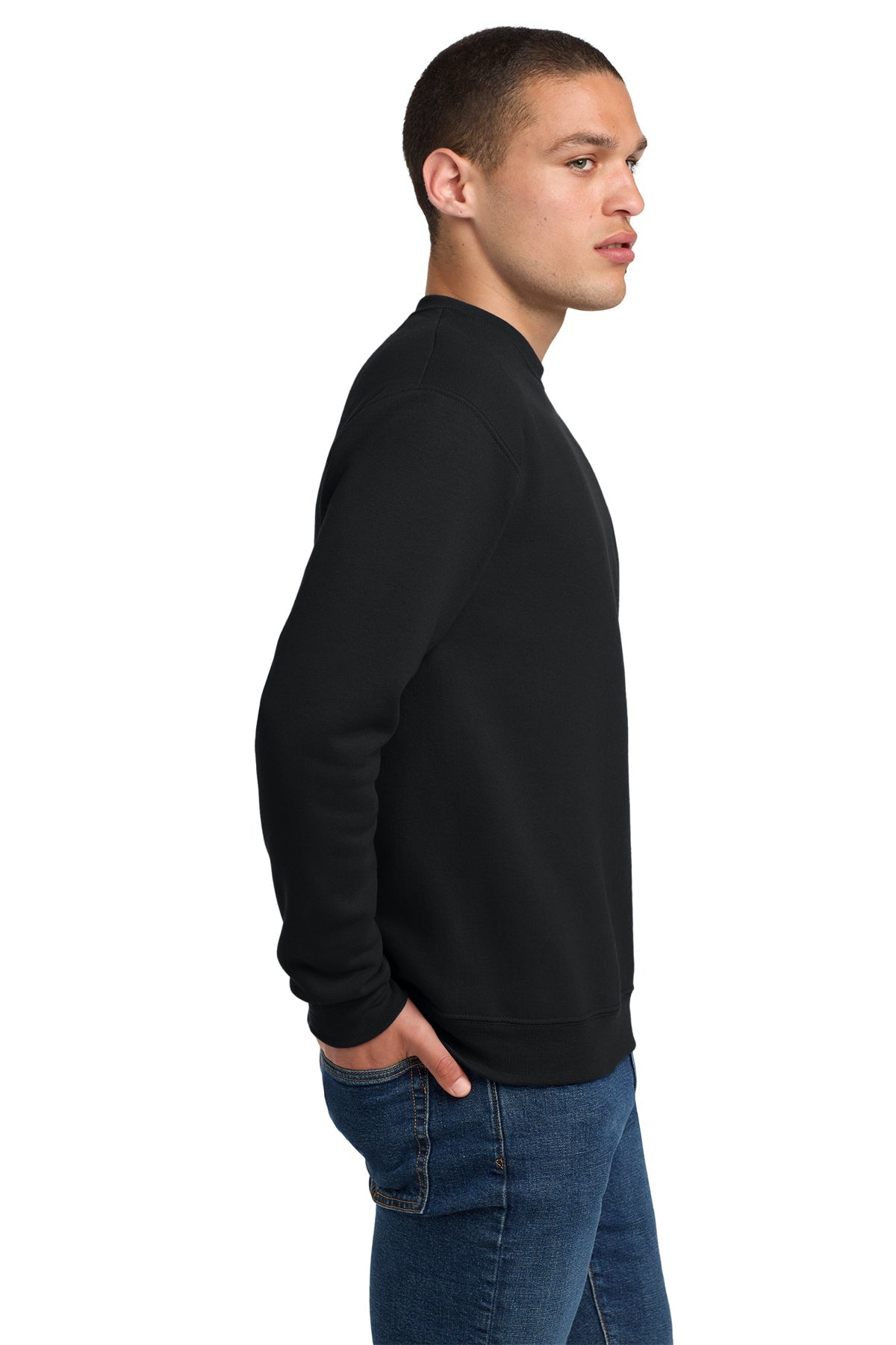 Jerzees Super Sweats NuBlend Crewneck Sweatshirt 4662M Black